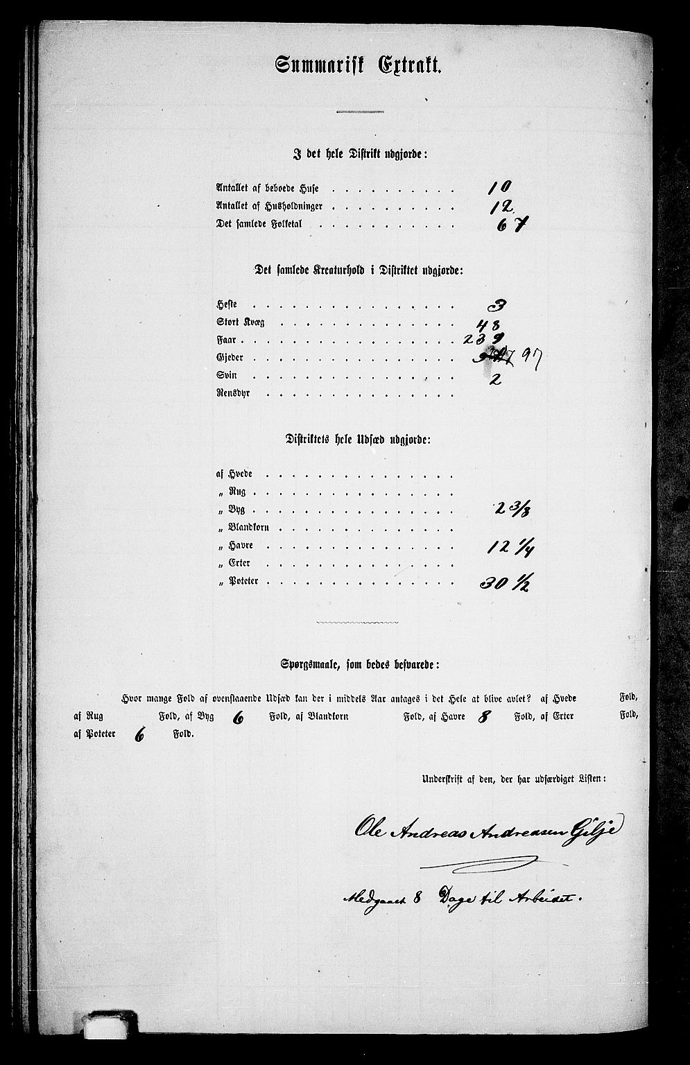 RA, Folketelling 1865 for 1128P Høgsfjord prestegjeld, 1865, s. 96