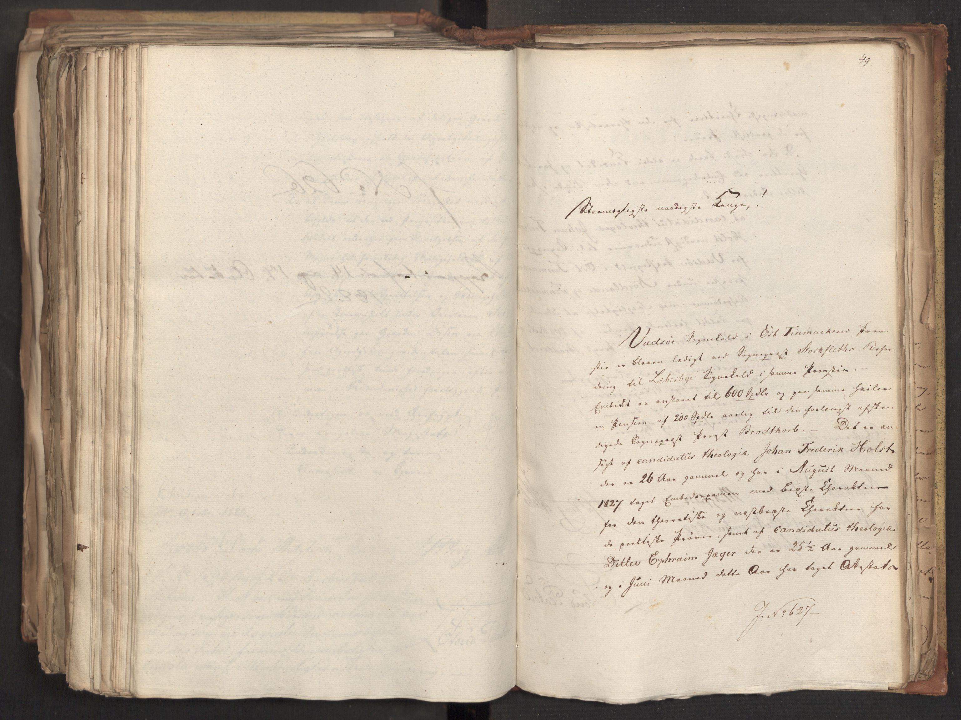 Statsrådsavdelingen i Stockholm, AV/RA-S-1003/D/Da/L0056: Regjeringsinnstillinger nr. 436-650, 1828, s. 555