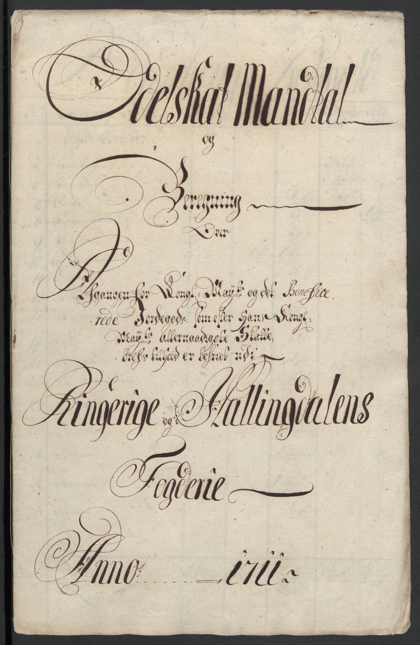 Rentekammeret inntil 1814, Reviderte regnskaper, Fogderegnskap, RA/EA-4092/R23/L1469: Fogderegnskap Ringerike og Hallingdal, 1711, s. 152