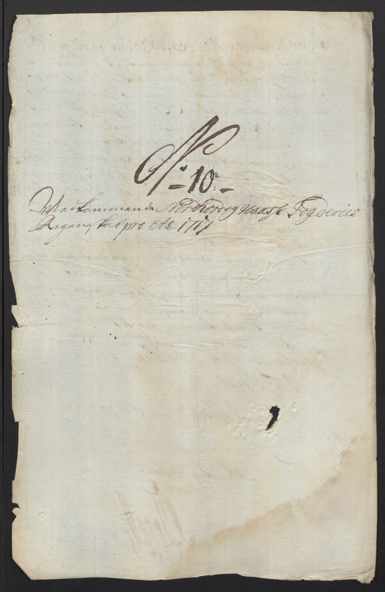 Rentekammeret inntil 1814, Reviderte regnskaper, Fogderegnskap, RA/EA-4092/R51/L3201: Fogderegnskap Nordhordland og Voss, 1717, s. 58