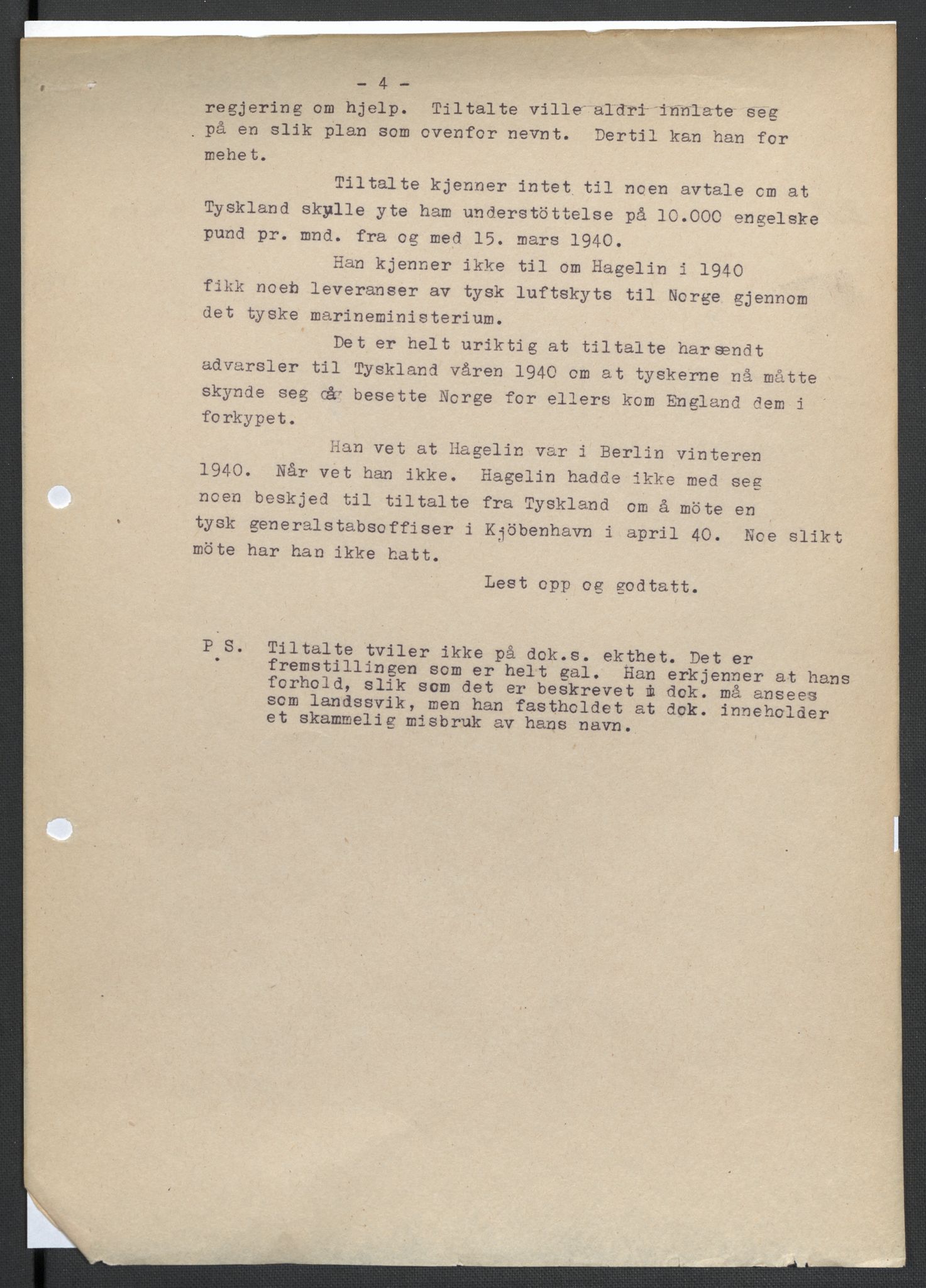 Landssvikarkivet, Oslo politikammer, AV/RA-S-3138-01/D/Da/L0003: Dnr. 29, 1945, s. 1014