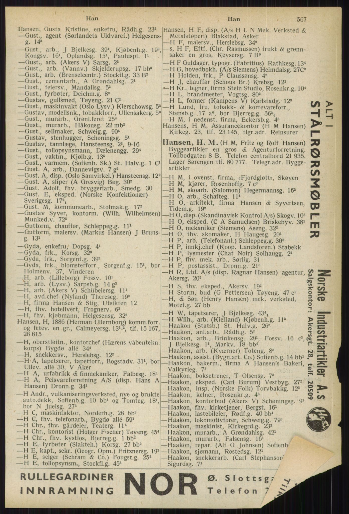 Kristiania/Oslo adressebok, PUBL/-, 1936, s. 567