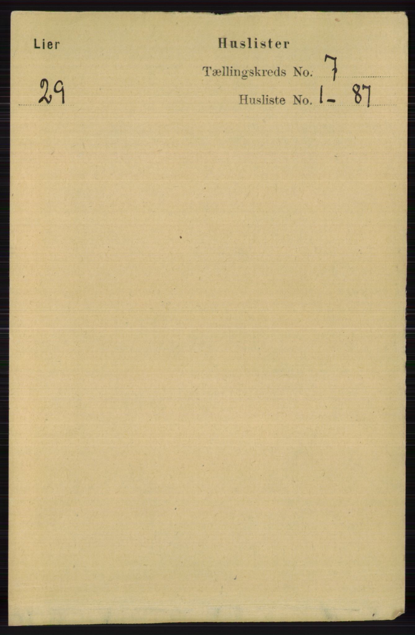 RA, Folketelling 1891 for 0626 Lier herred, 1891, s. 4432