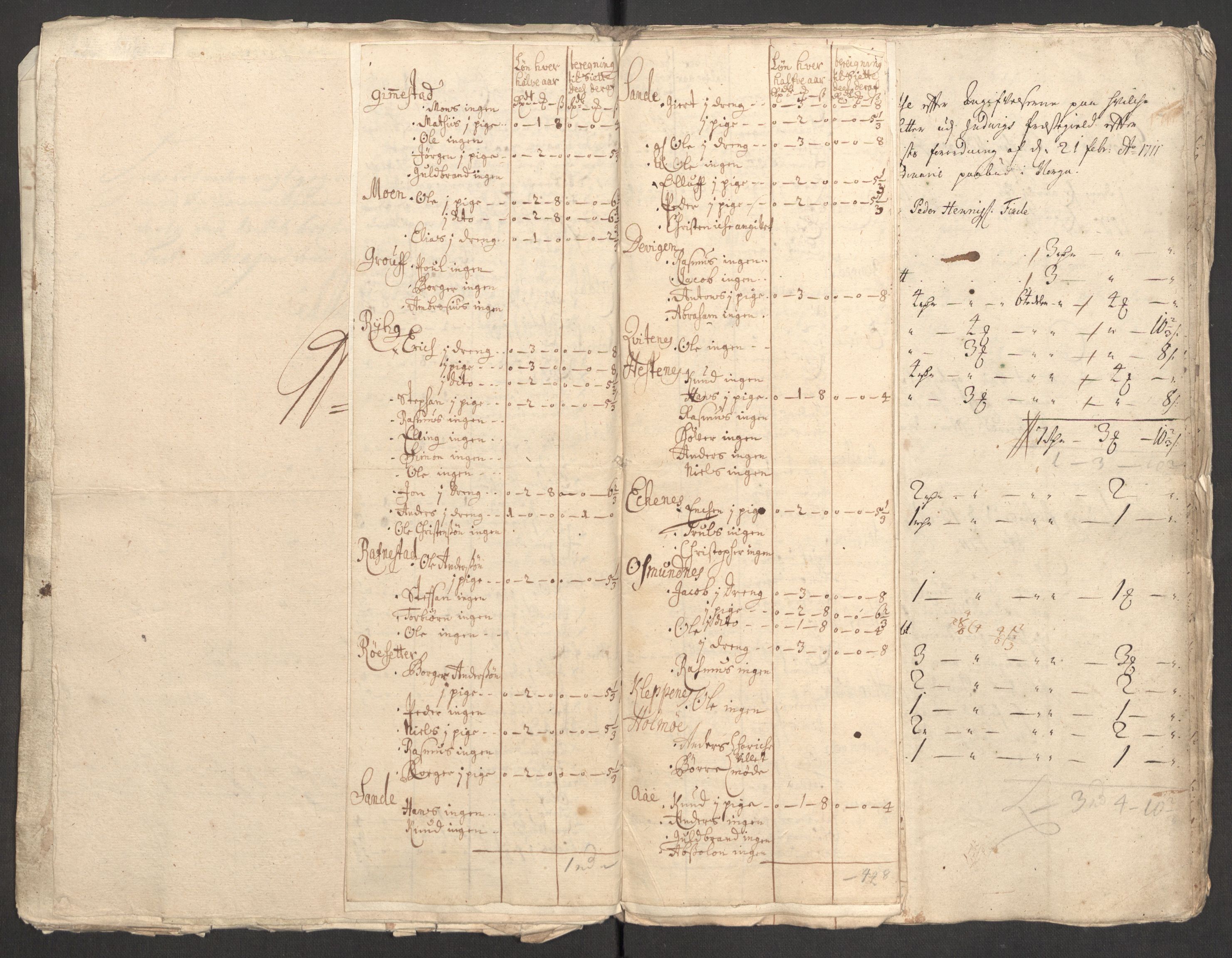 Rentekammeret inntil 1814, Reviderte regnskaper, Fogderegnskap, RA/EA-4092/R53/L3434: Fogderegnskap Sunn- og Nordfjord, 1711, s. 97