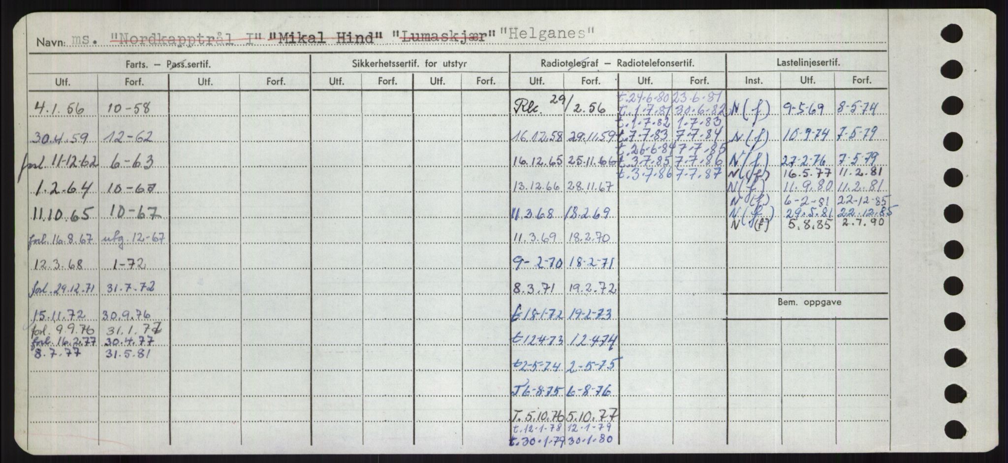 Sjøfartsdirektoratet med forløpere, Skipsmålingen, AV/RA-S-1627/H/Hd/L0015: Fartøy, Havm-Hey, s. 264