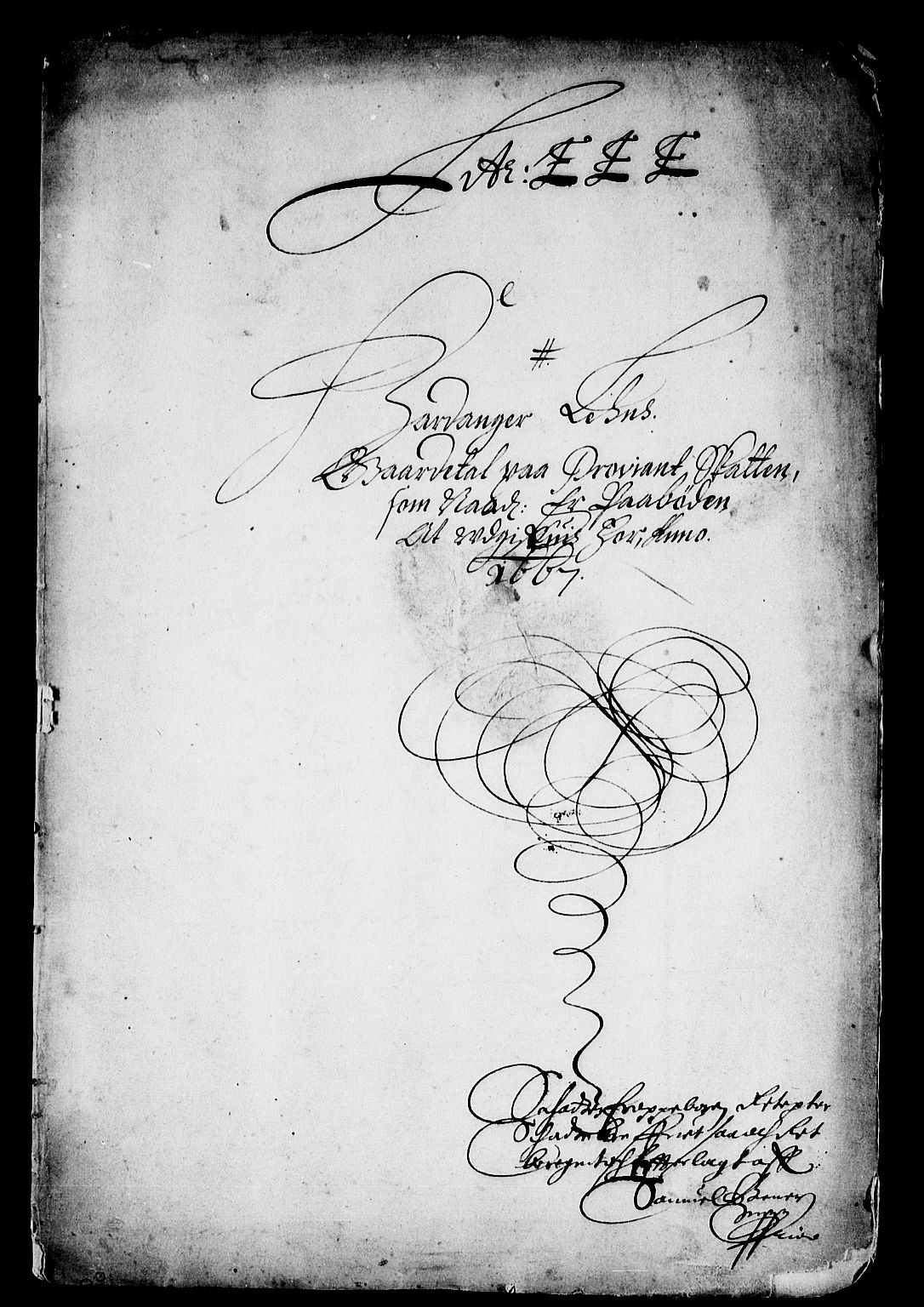 Rentekammeret inntil 1814, Reviderte regnskaper, Stiftamtstueregnskaper, Bergen stiftamt, AV/RA-EA-6043/R/Rc/L0026: Bergen stiftamt, 1667