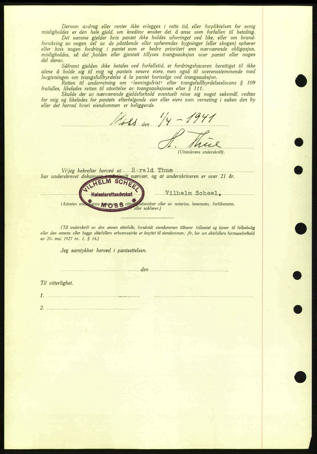 Moss sorenskriveri, SAO/A-10168: Pantebok nr. B10, 1940-1941, Dagboknr: 629/1941