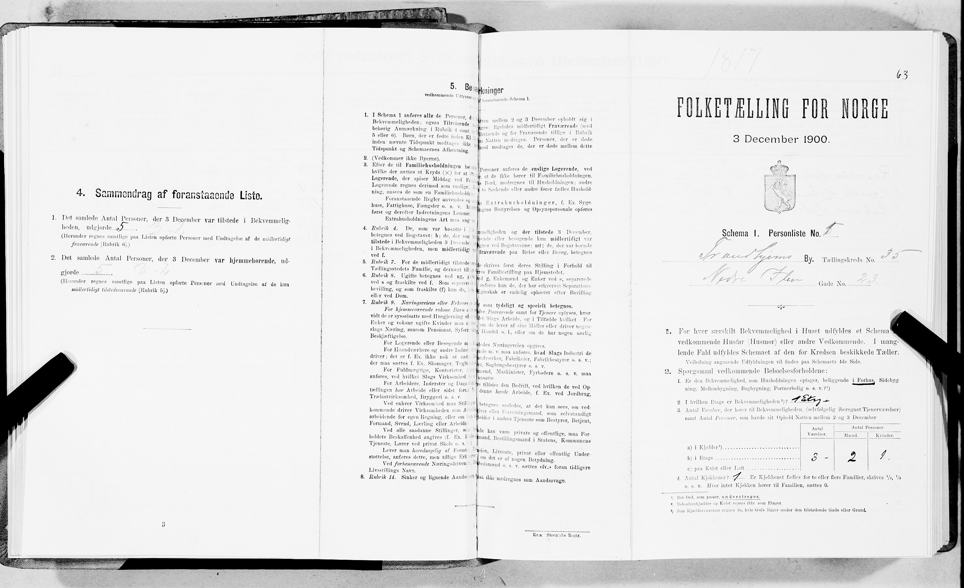 SAT, Folketelling 1900 for 1601 Trondheim kjøpstad, 1900, s. 5827