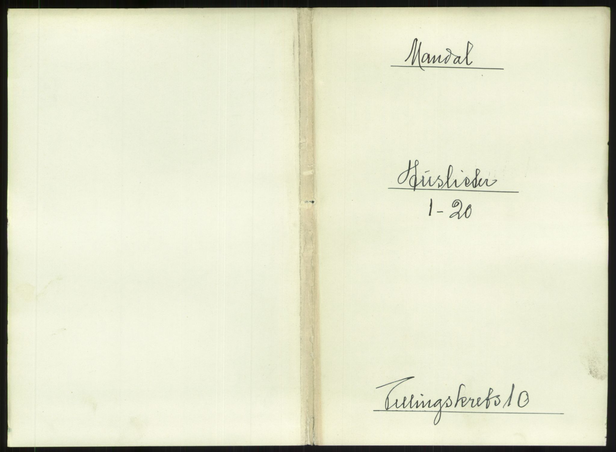 RA, Folketelling 1891 for 1002 Mandal ladested, 1891, s. 485