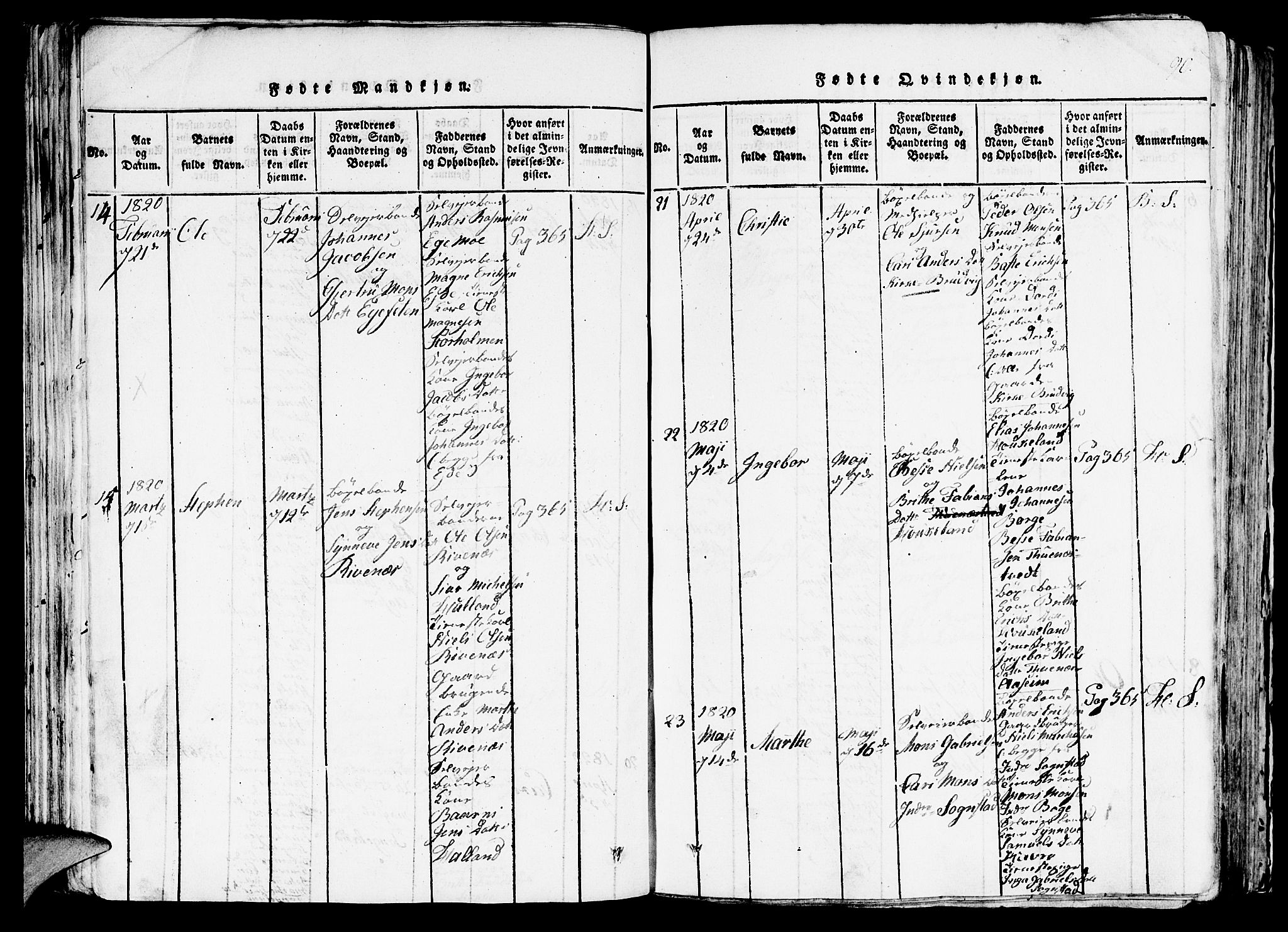 Haus sokneprestembete, SAB/A-75601/H/Haa: Ministerialbok nr. A 12, 1816-1821, s. 90