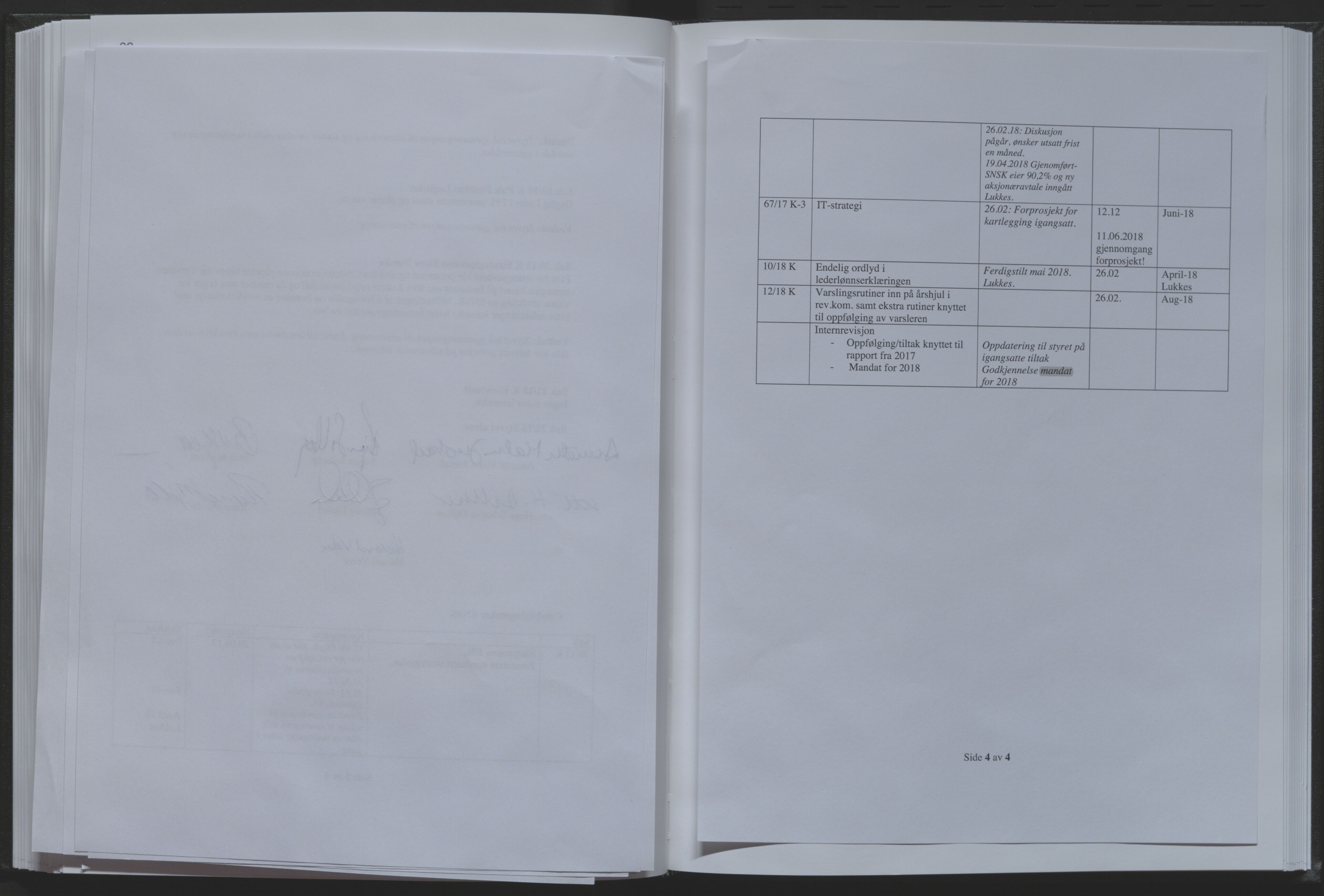 Store Norske Spitsbergen Kulkompani A/S, AV/SATØ-P-0073/09/A/Ab/Aba/L0008: Styreprotokoll 13, 2015-2018