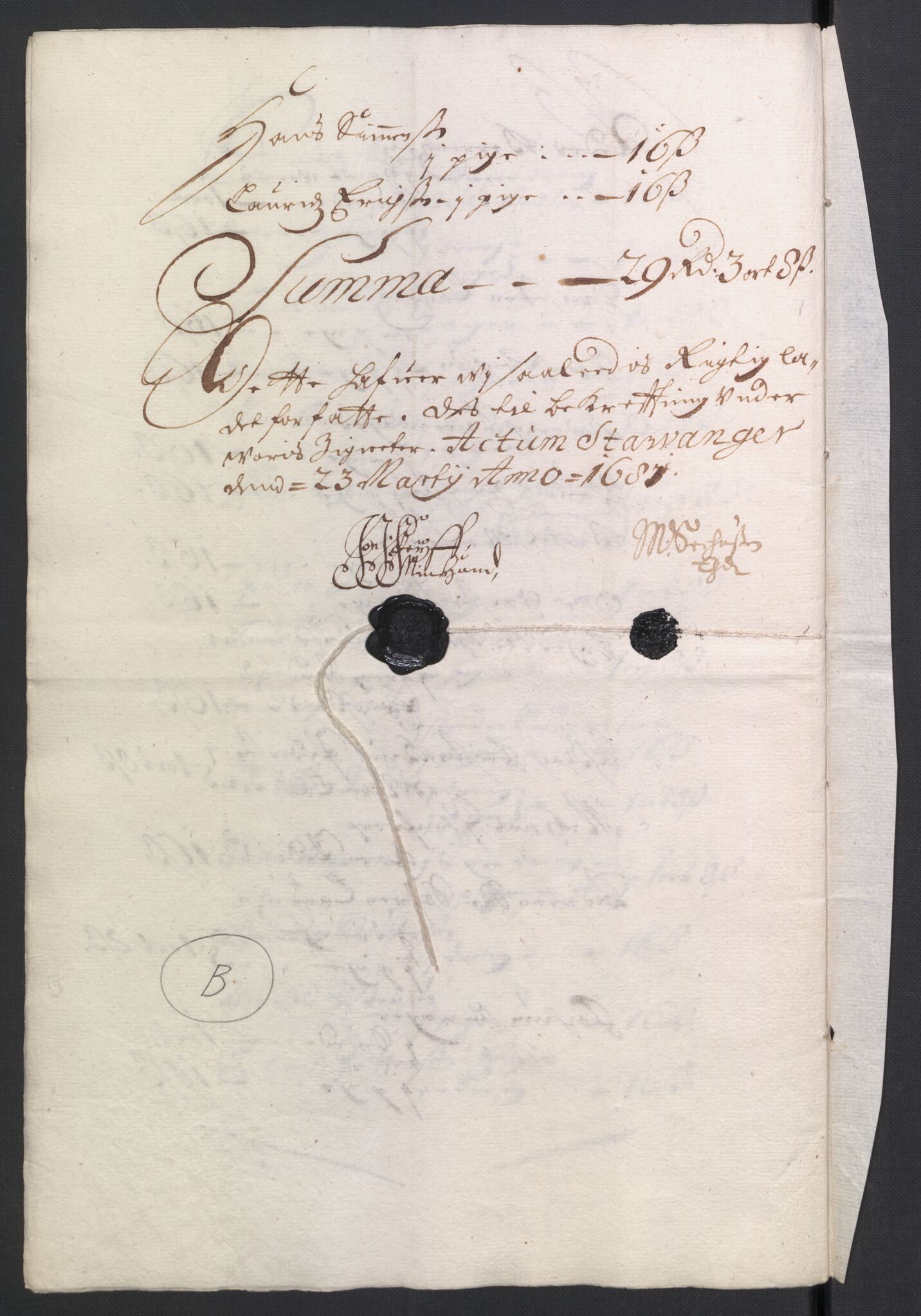 Rentekammeret inntil 1814, Reviderte regnskaper, Byregnskaper, AV/RA-EA-4066/R/Ro/L0301: [O3] Kontribusjonsregnskap, 1679-1684, s. 131
