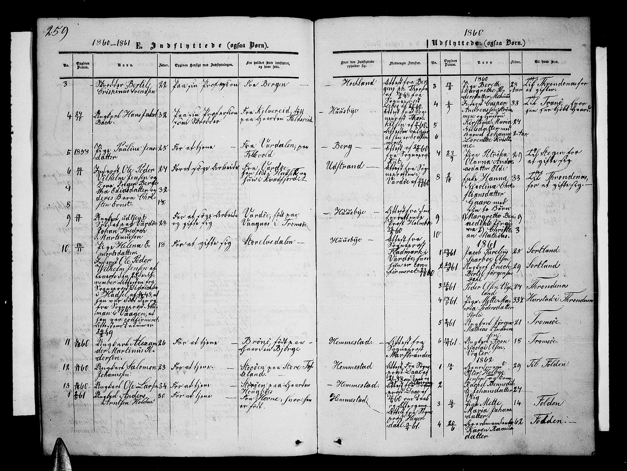 Kvæfjord sokneprestkontor, AV/SATØ-S-1323/G/Ga/Gab/L0003klokker: Klokkerbok nr. 3, 1856-1870, s. 259