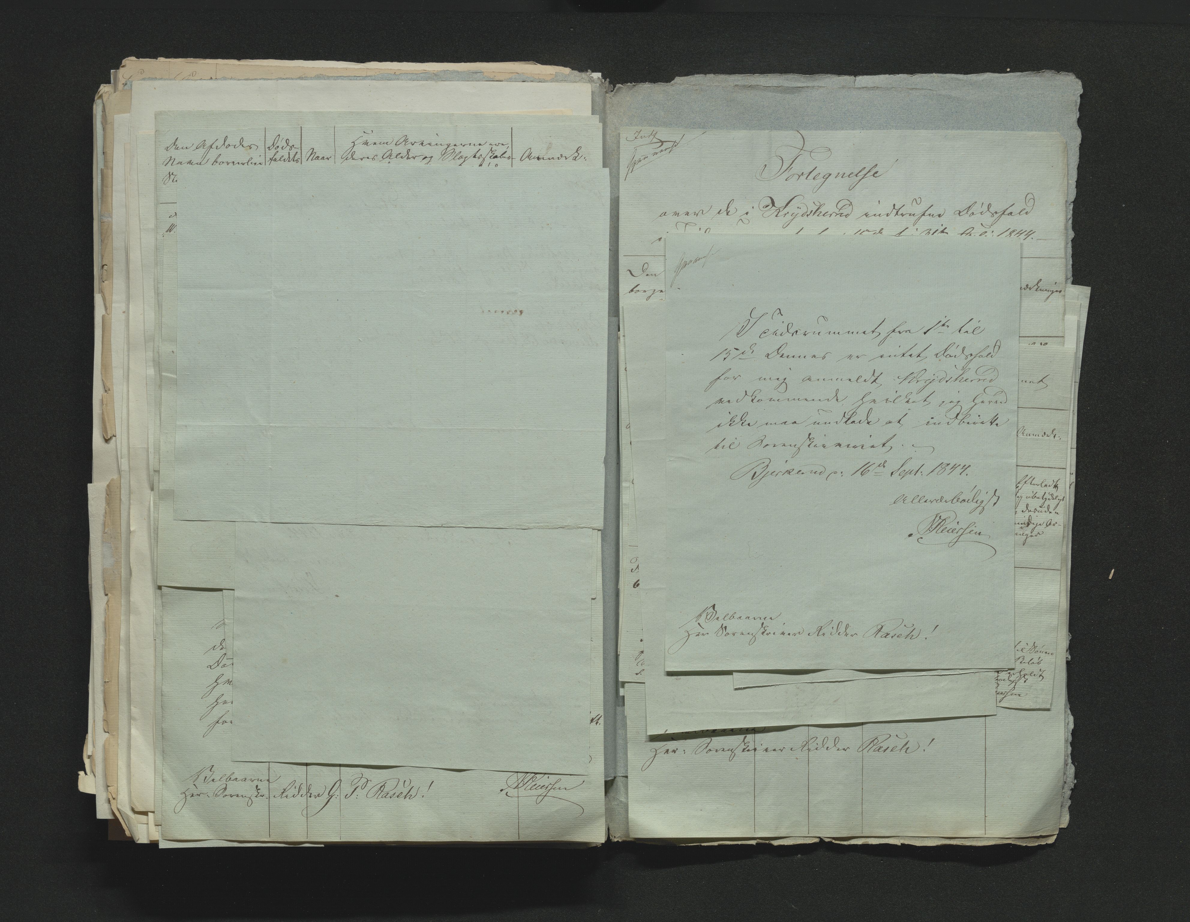 Eiker, Modum og Sigdal sorenskriveri, AV/SAKO-A-123/H/Ha/Hab/L0006: Dødsfallsmeldinger, 1841-1845