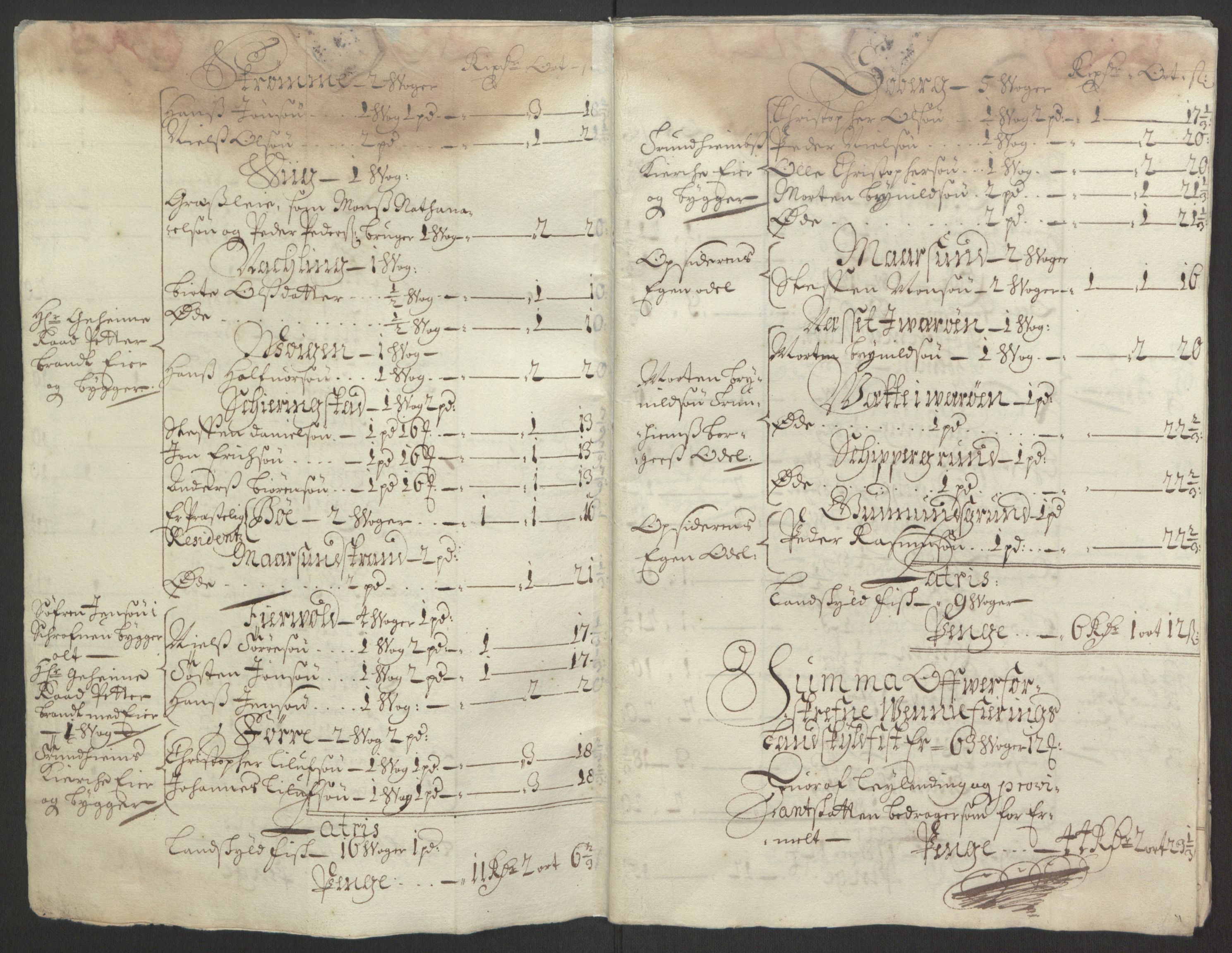 Rentekammeret inntil 1814, Reviderte regnskaper, Fogderegnskap, RA/EA-4092/R67/L4677: Fogderegnskap Vesterålen, Andenes og Lofoten, 1694-1695, s. 183