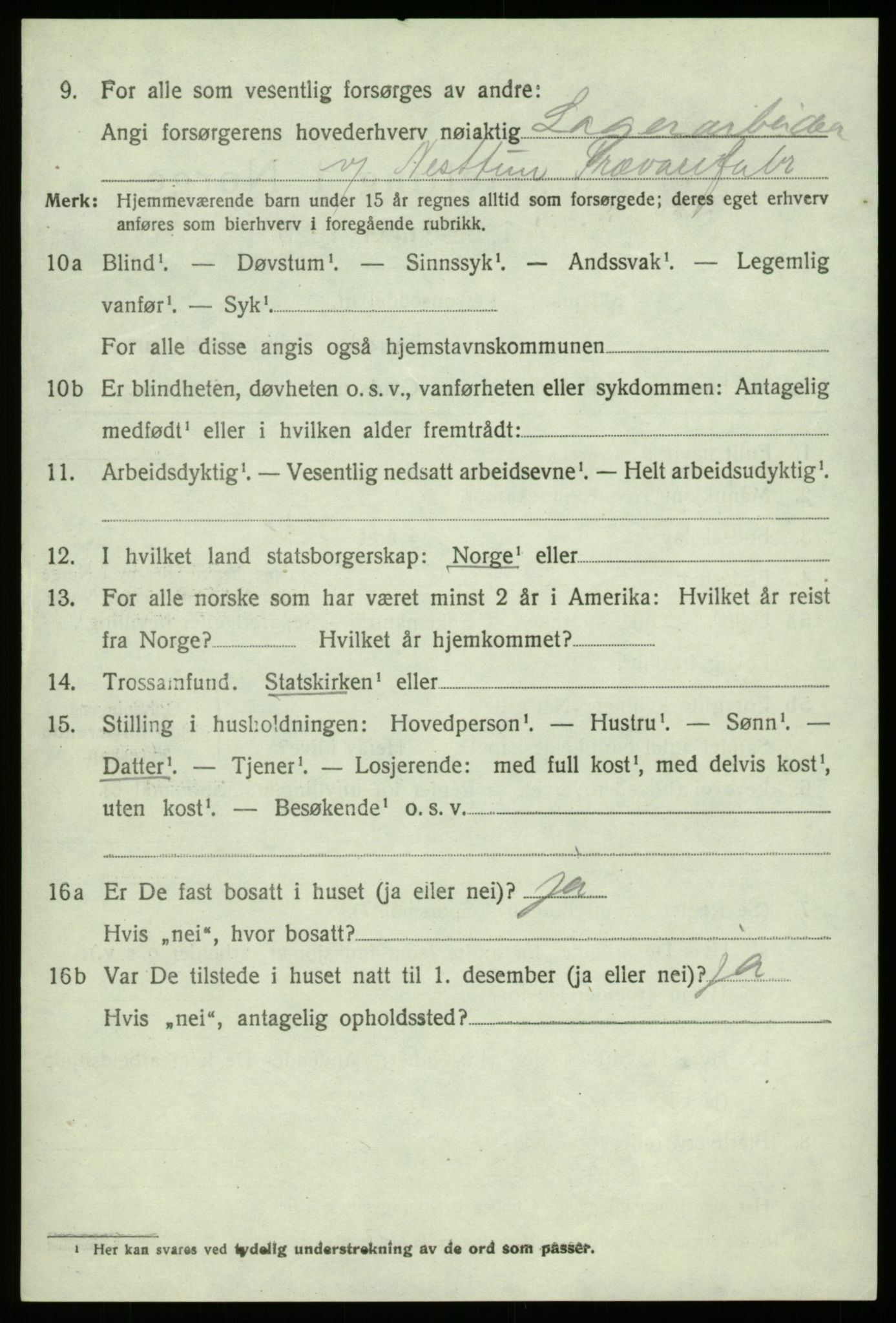 SAB, Folketelling 1920 for 1249 Fana herred, 1920, s. 7460