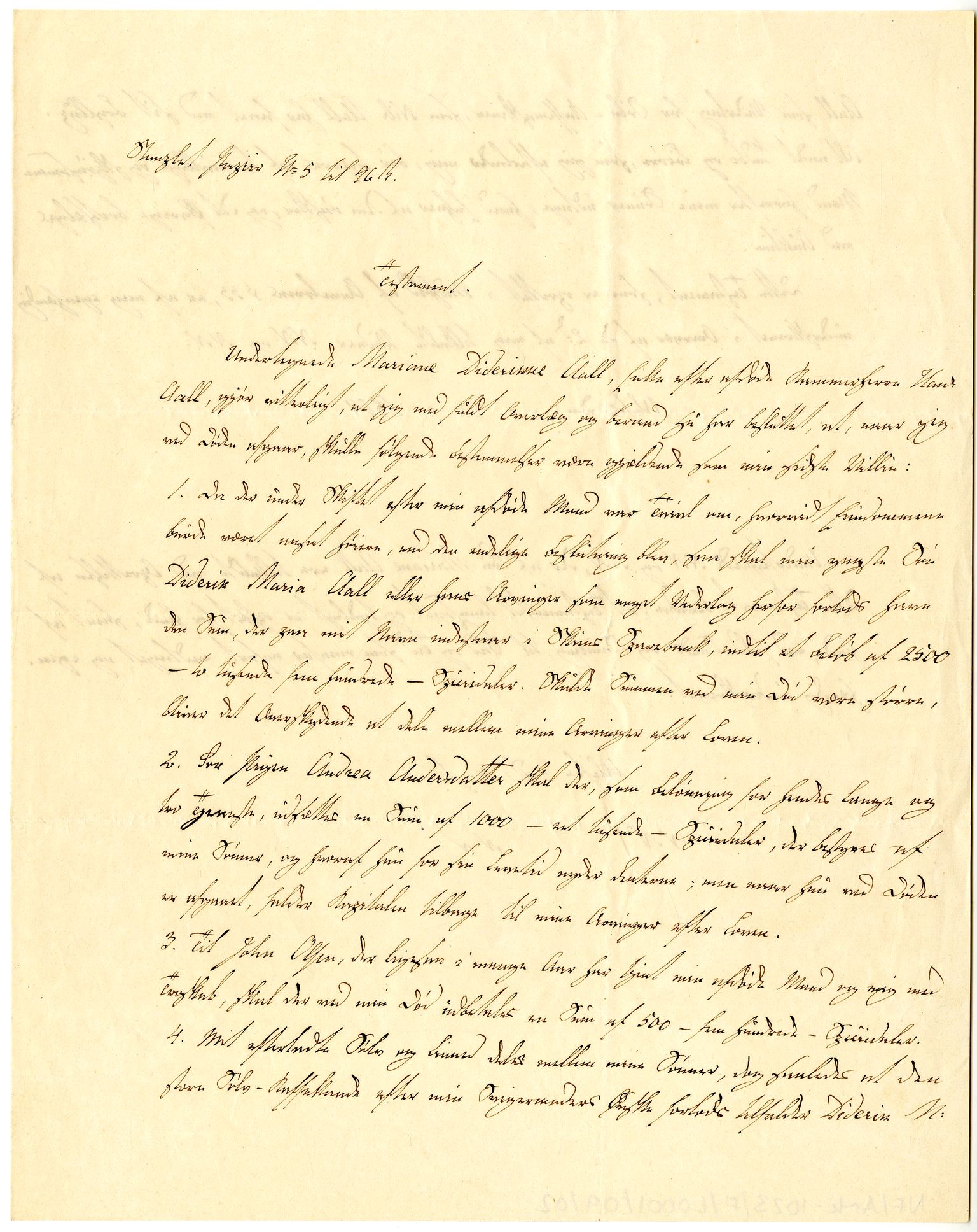 Diderik Maria Aalls brevsamling, NF/Ark-1023/F/L0001: D.M. Aalls brevsamling. A - B, 1738-1889, s. 69