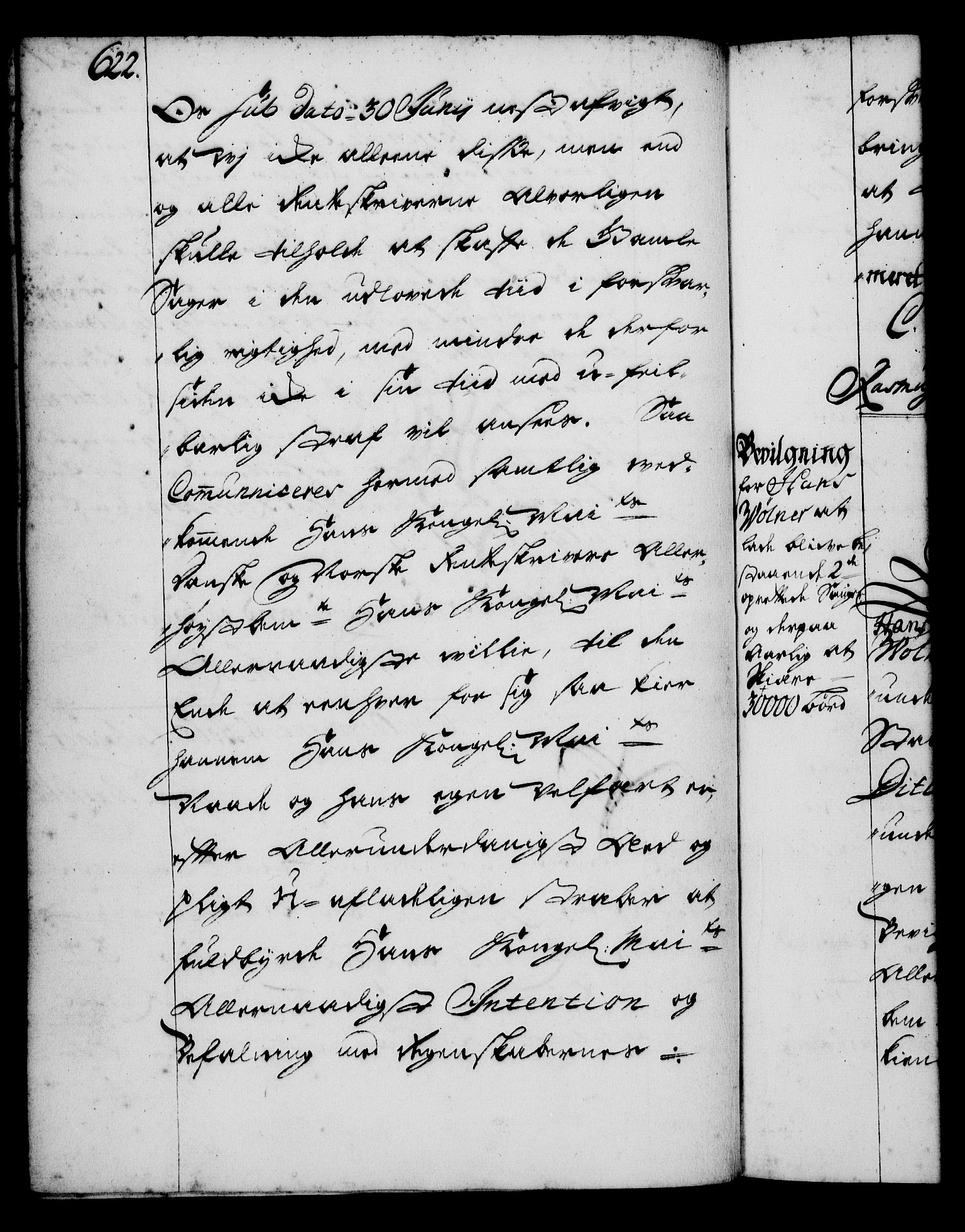 Rentekammeret, Kammerkanselliet, RA/EA-3111/G/Gg/Gga/L0001: Norsk ekspedisjonsprotokoll med register (merket RK 53.1), 1720-1723, s. 622