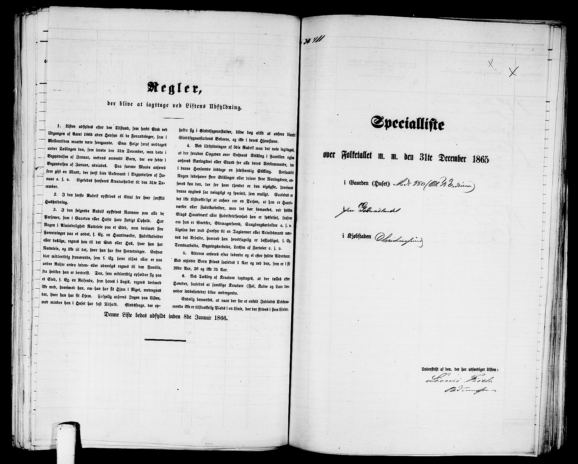 RA, Folketelling 1865 for 1503B Kristiansund prestegjeld, Kristiansund kjøpstad, 1865, s. 837