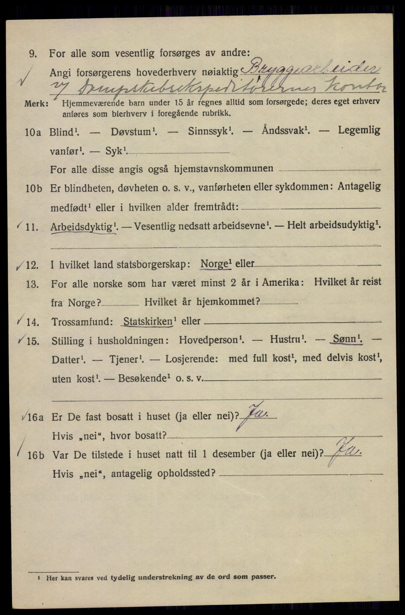 SAO, Folketelling 1920 for 0301 Kristiania kjøpstad, 1920, s. 351168