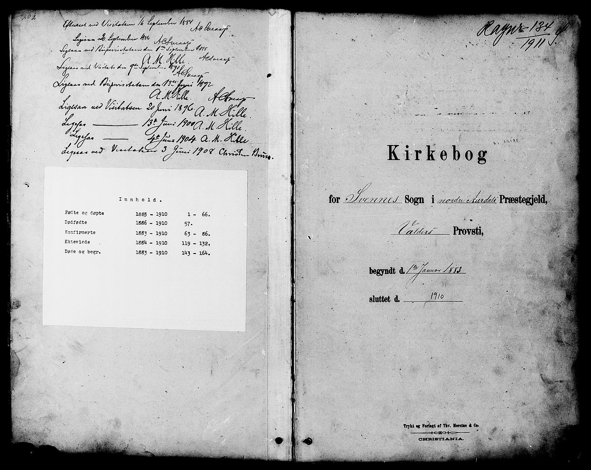 Nord-Aurdal prestekontor, AV/SAH-PREST-132/H/Ha/Hab/L0007: Klokkerbok nr. 7, 1883-1910