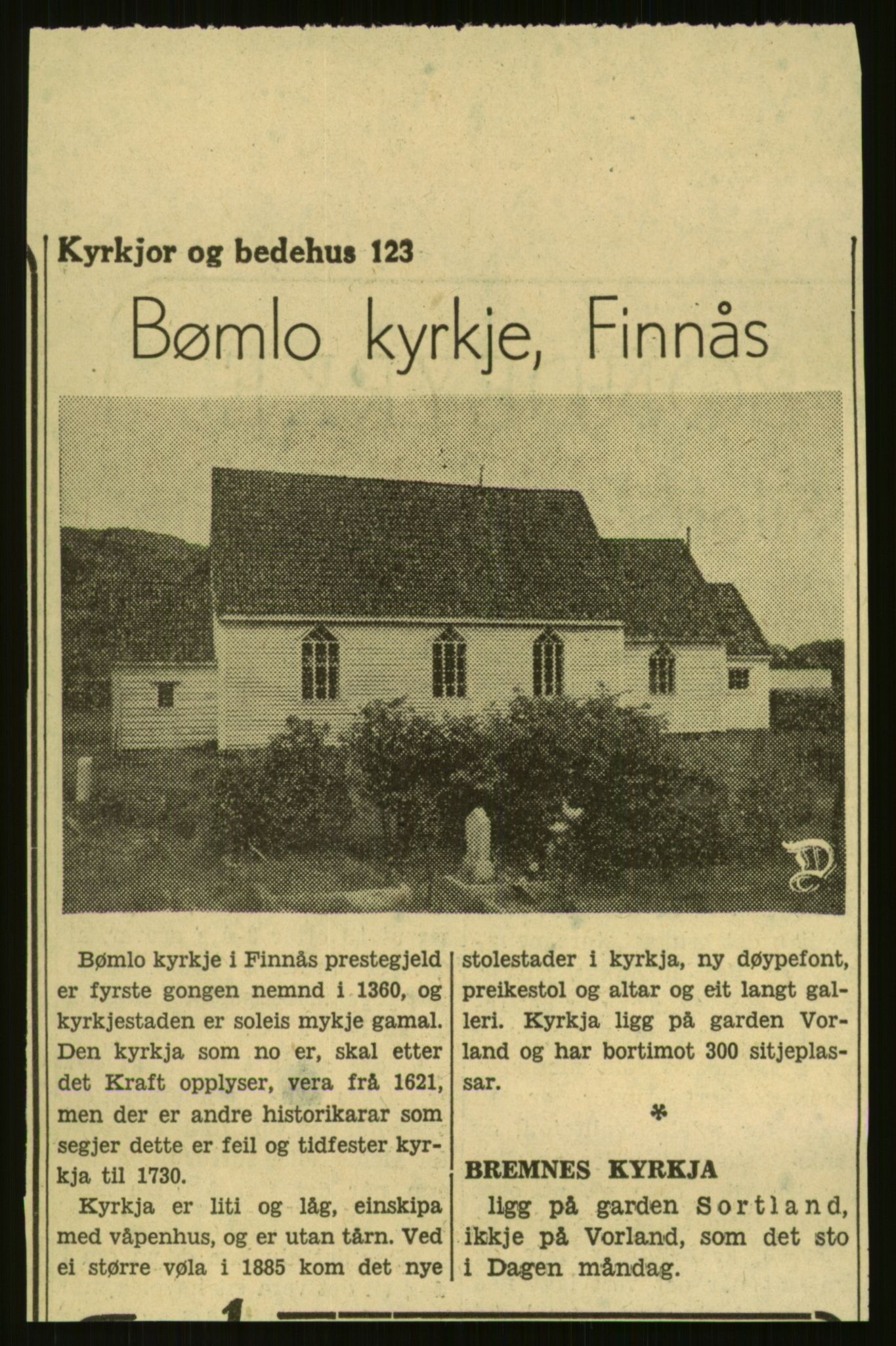 Kirke- og undervisningsdepartementet, Kontoret  for kirke og geistlighet A, AV/RA-S-1007/F/Fb/L0024: Finnås (gml. Føyen) - Fiskum se Eiker, 1838-1961, s. 173