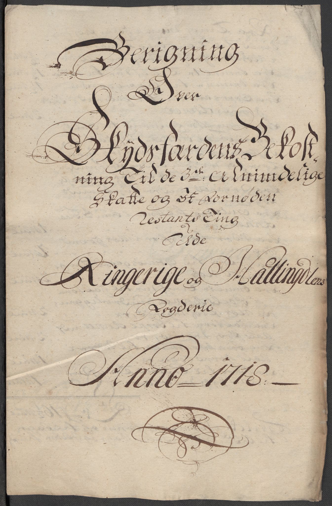 Rentekammeret inntil 1814, Reviderte regnskaper, Fogderegnskap, RA/EA-4092/R23/L1476: Fogderegnskap Ringerike og Hallingdal, 1718, s. 301