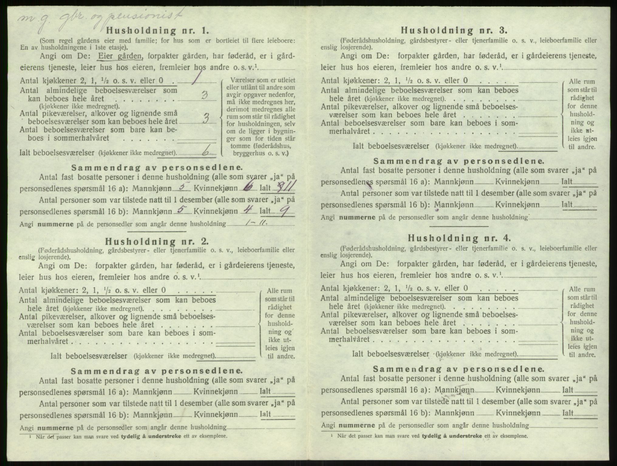 SAB, Folketelling 1920 for 1412 Solund herred, 1920, s. 396