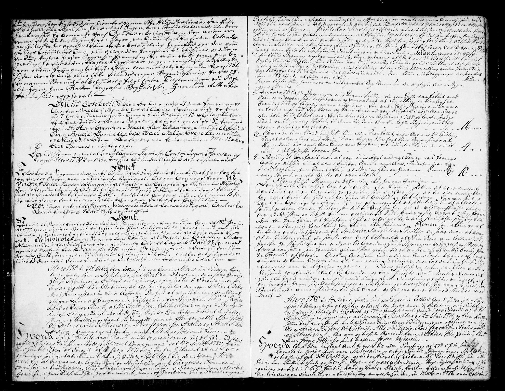 Bamble sorenskriveri, SAKO/A-214/F/Fa/Faa/L0022: Tingbok, 1780-1785, s. 3