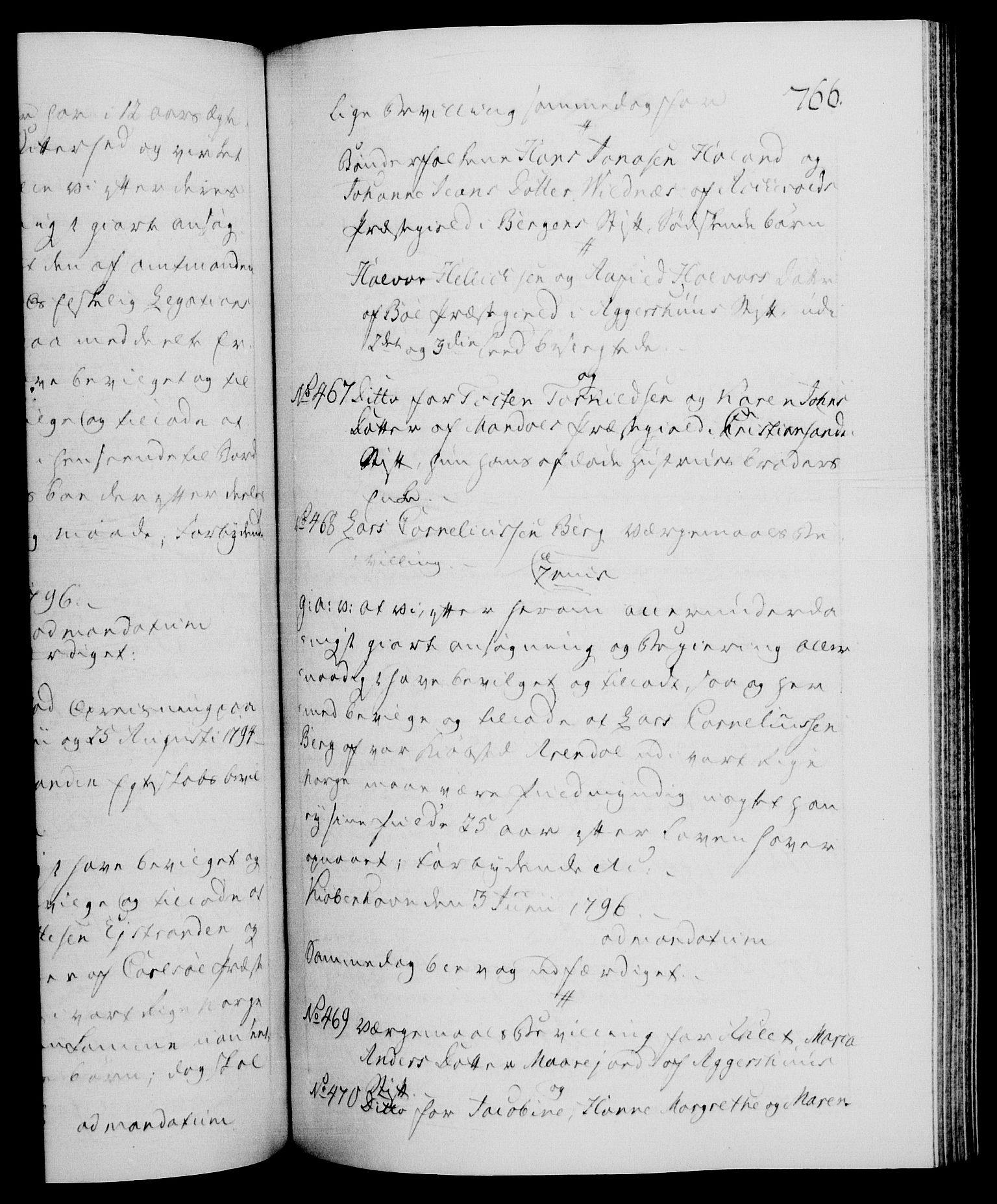 Danske Kanselli 1572-1799, RA/EA-3023/F/Fc/Fca/Fcaa/L0056: Norske registre, 1795-1796, s. 766a