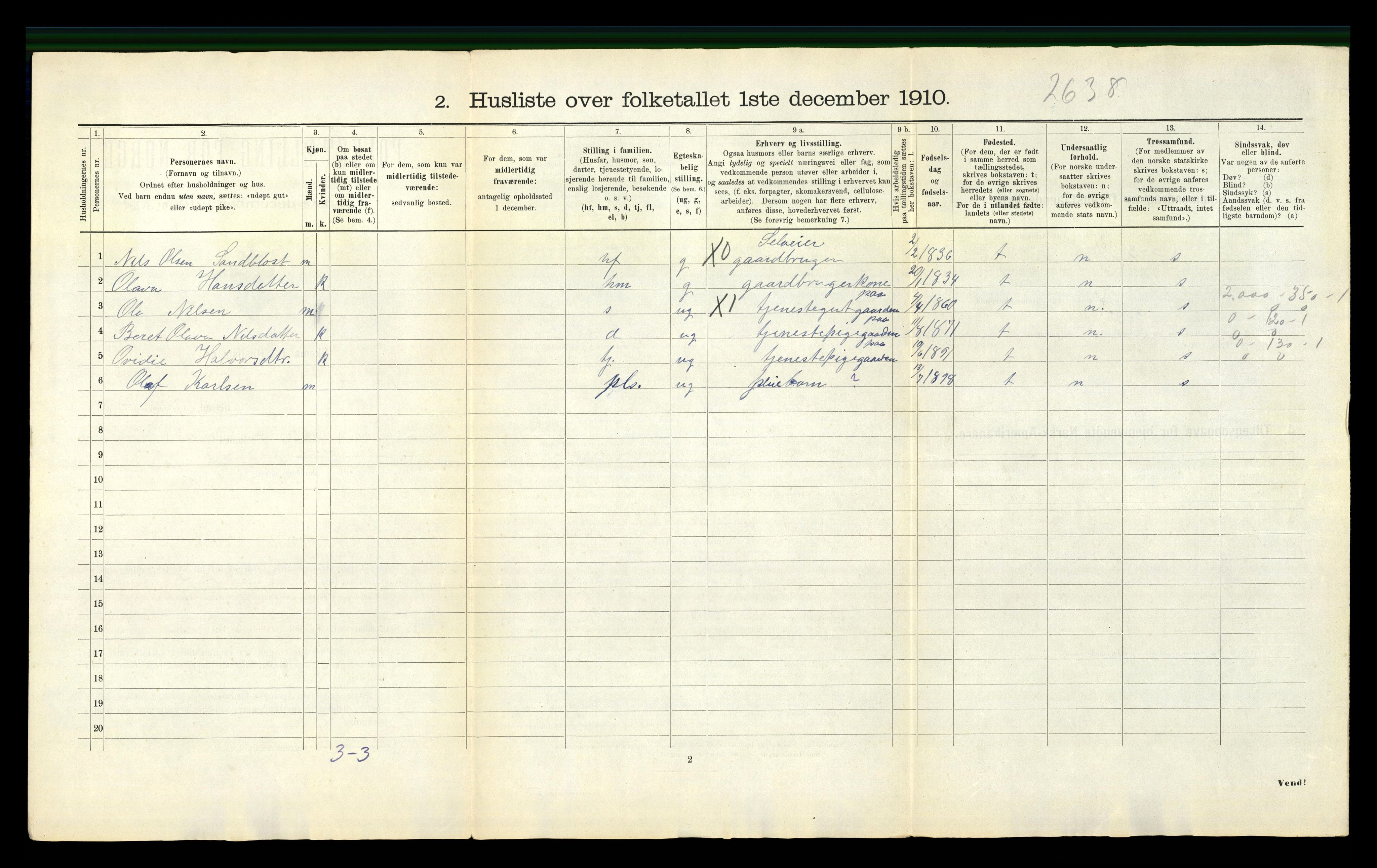 RA, Folketelling 1910 for 1549 Bud herred, 1910, s. 40