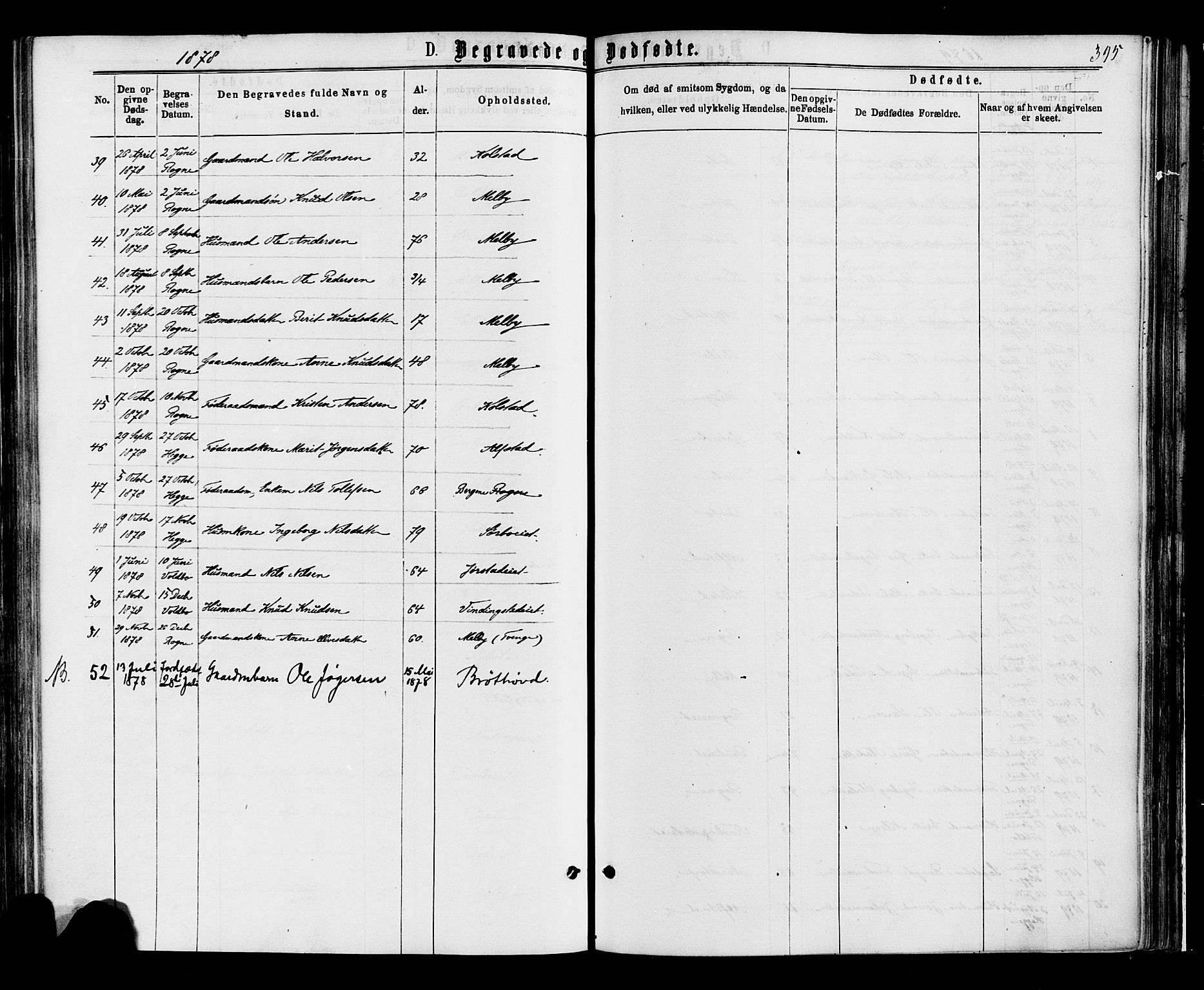 Øystre Slidre prestekontor, AV/SAH-PREST-138/H/Ha/Haa/L0002: Ministerialbok nr. 2, 1874-1886, s. 395