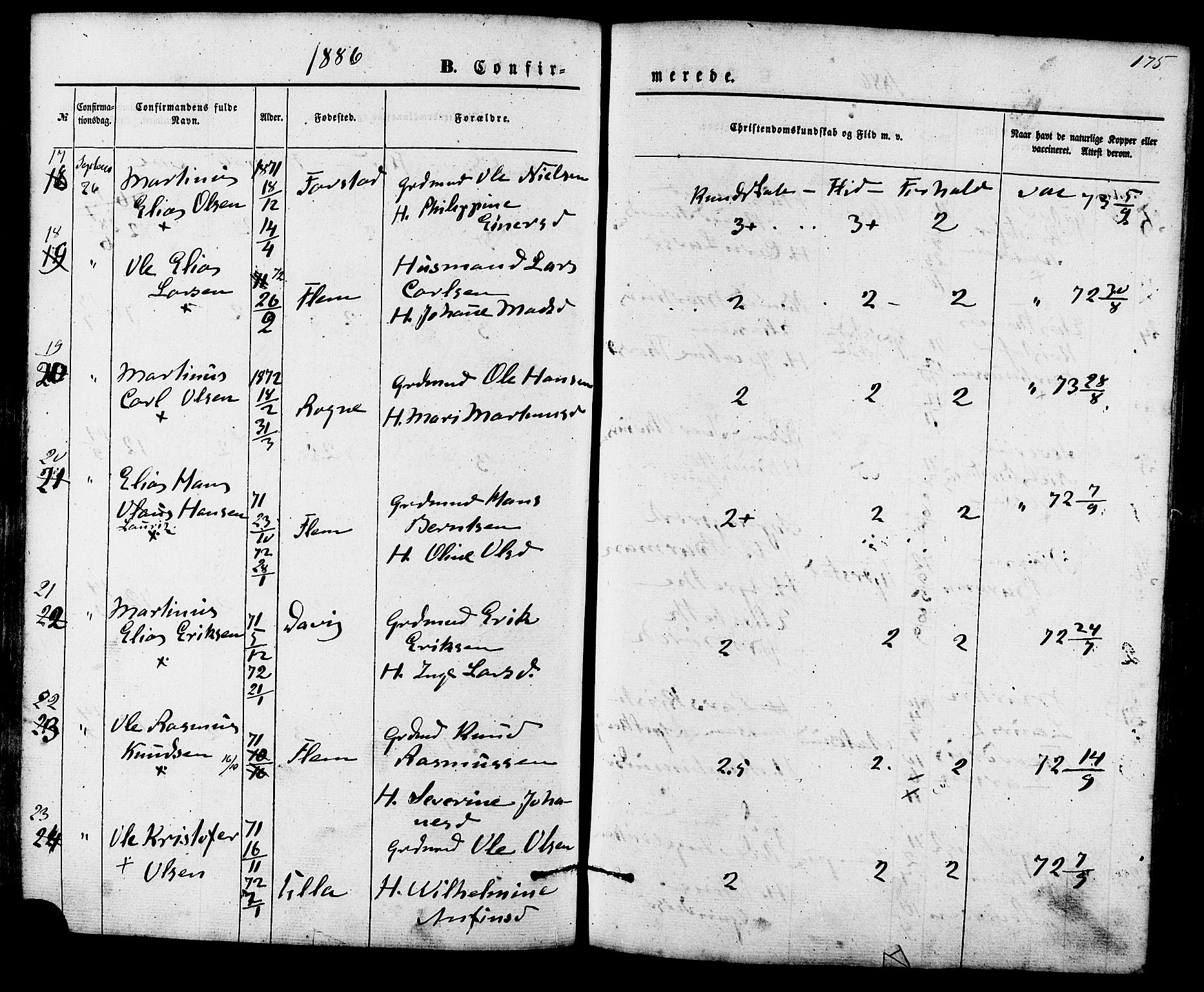 Ministerialprotokoller, klokkerbøker og fødselsregistre - Møre og Romsdal, AV/SAT-A-1454/536/L0500: Ministerialbok nr. 536A09, 1876-1889, s. 175