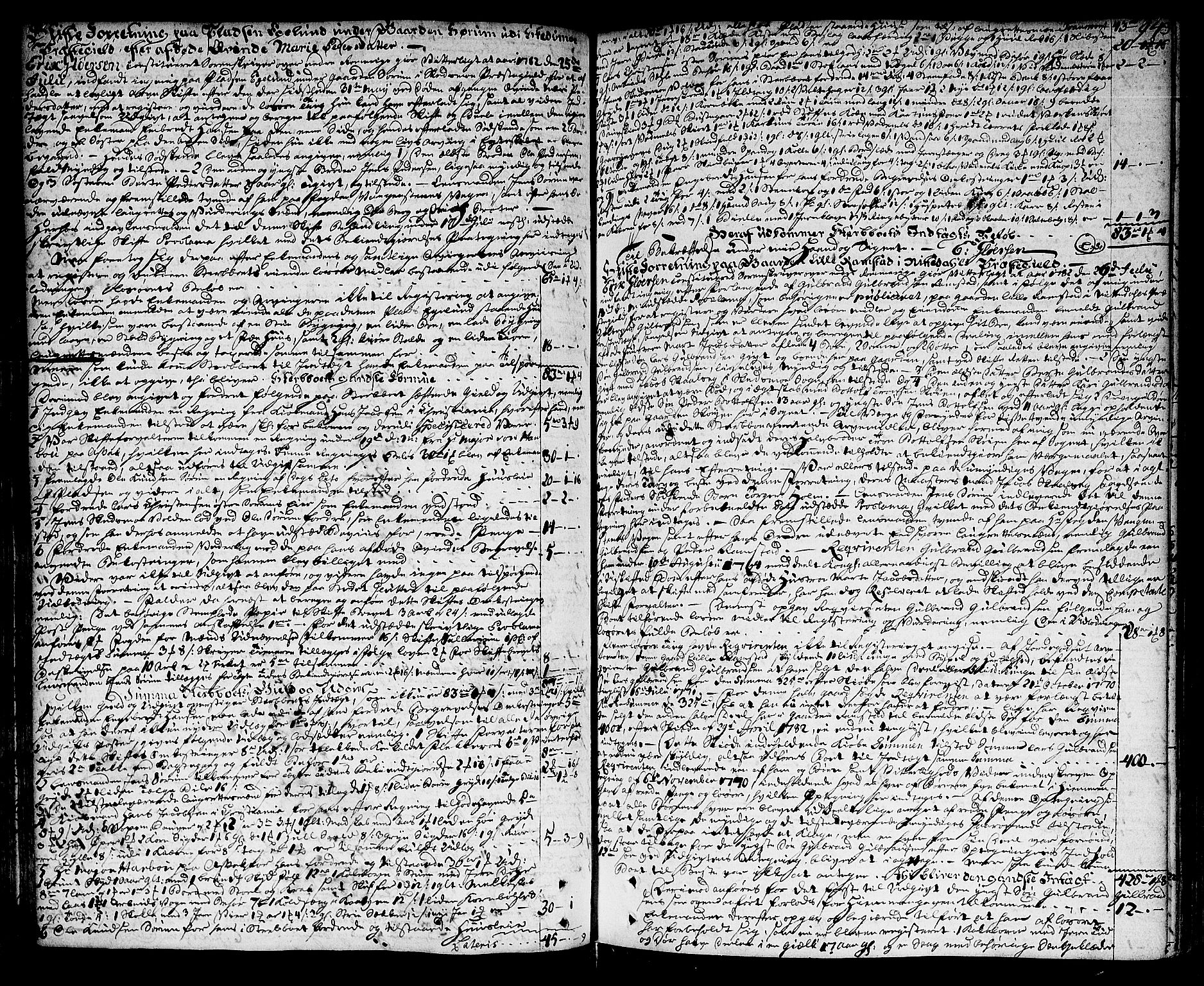 Nedre Romerike sorenskriveri, SAO/A-10469/H/Hd/Hda/L0012: Skifteprotokoll, 1781-1784, s. 93b-94a