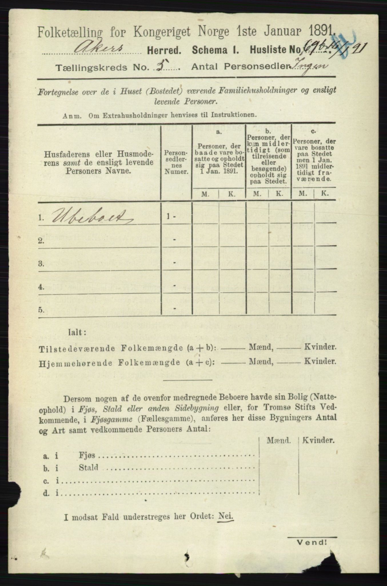 RA, Folketelling 1891 for 0218 Aker herred, 1891, s. 4968