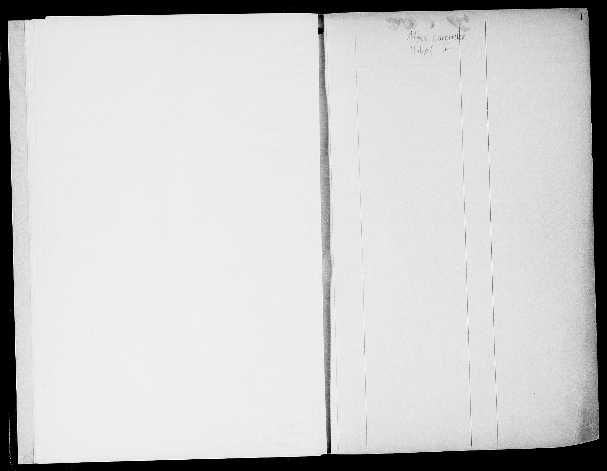 Moss sorenskriveri, SAO/A-10168: Panteregister nr. X 1, 1792-1960, s. 1