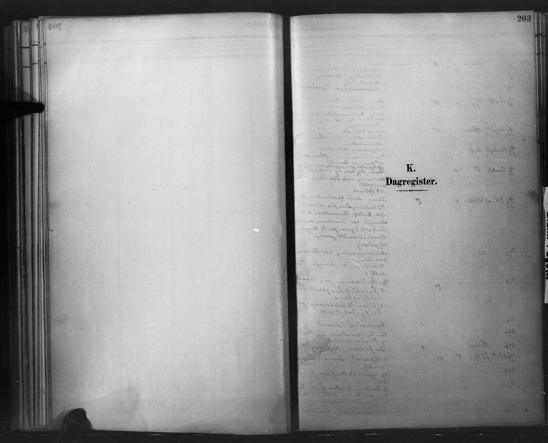 Flekkefjord sokneprestkontor, AV/SAK-1111-0012/F/Fa/Fab/L0006: Ministerialbok nr. A 6, 1886-1901, s. 203