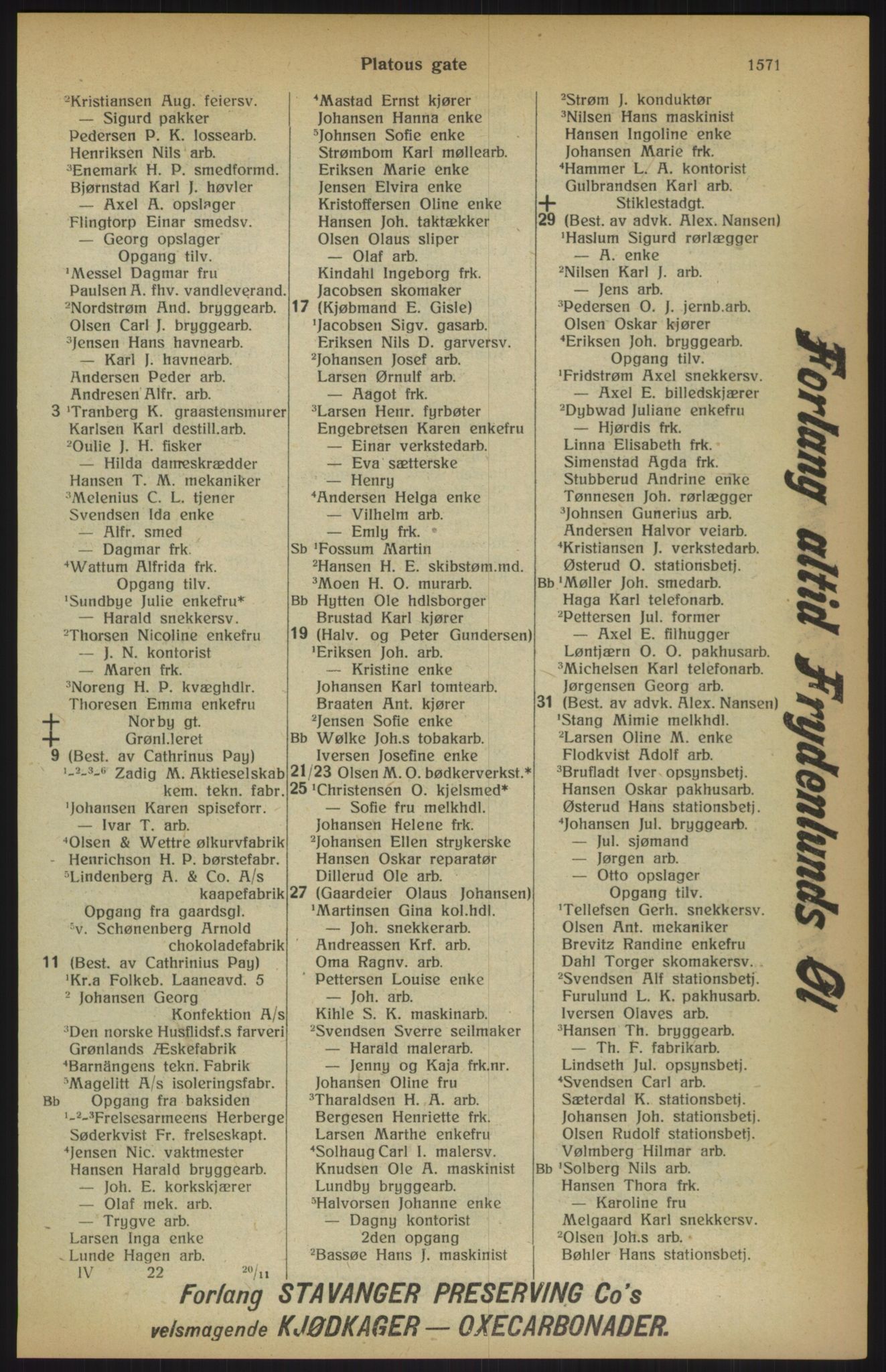 Kristiania/Oslo adressebok, PUBL/-, 1915, s. 1571