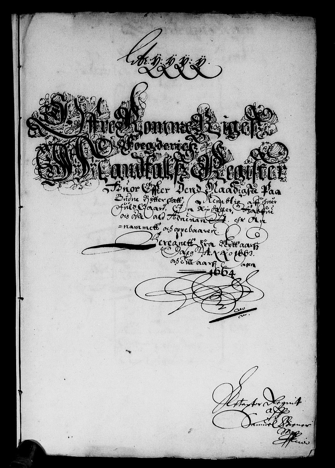Rentekammeret inntil 1814, Reviderte regnskaper, Stiftamtstueregnskaper, Landkommissariatet på Akershus og Akershus stiftamt, AV/RA-EA-5869/R/Ra/L0018: Landkommissariatet på Akershus, 1663