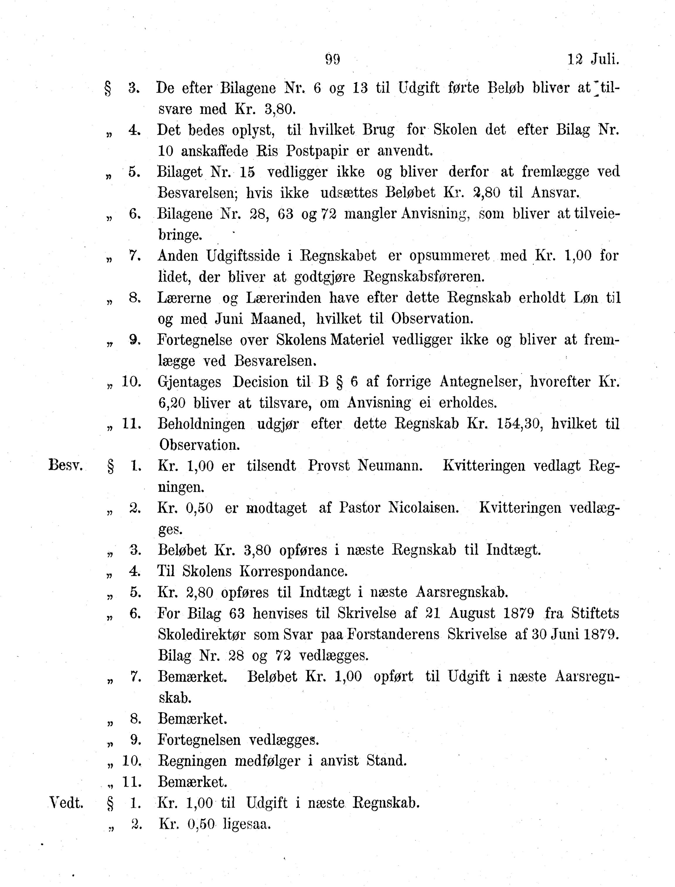 Nordland Fylkeskommune. Fylkestinget, AIN/NFK-17/176/A/Ac/L0013: Fylkestingsforhandlinger 1880, 1880