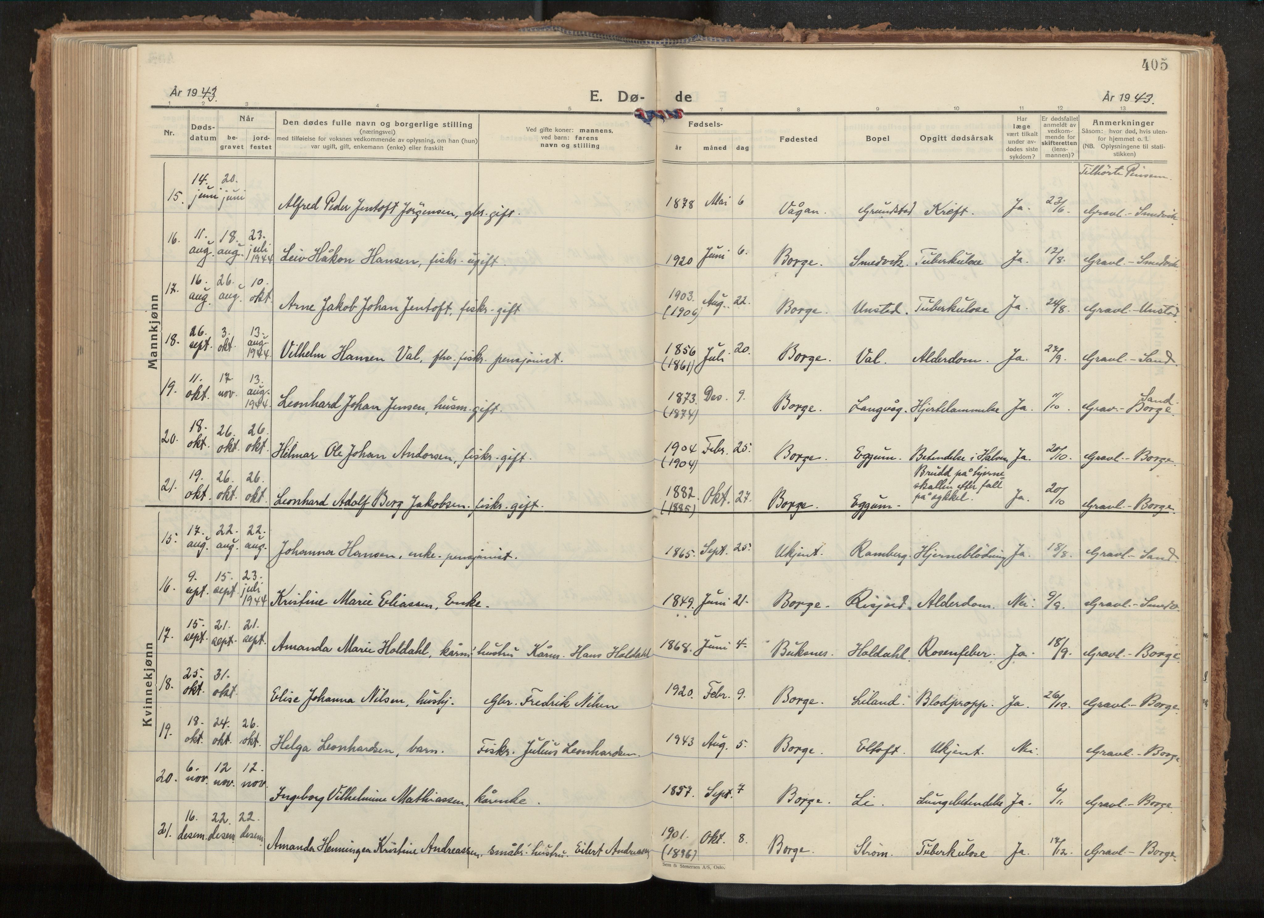 Ministerialprotokoller, klokkerbøker og fødselsregistre - Nordland, AV/SAT-A-1459/880/L1137: Ministerialbok nr. 880A11, 1927-1944, s. 405