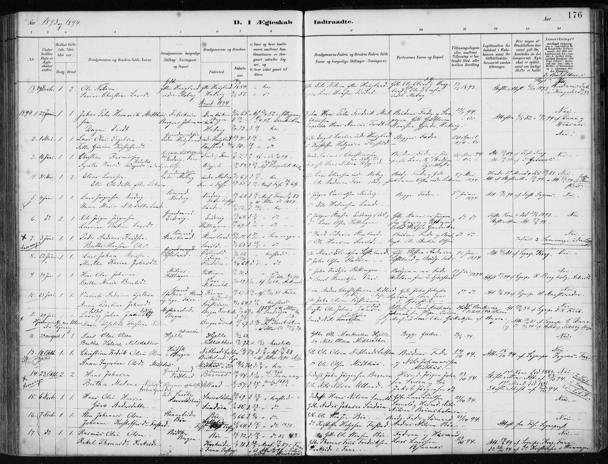 Os sokneprestembete, AV/SAB-A-99929: Ministerialbok nr. B 1, 1885-1902, s. 176