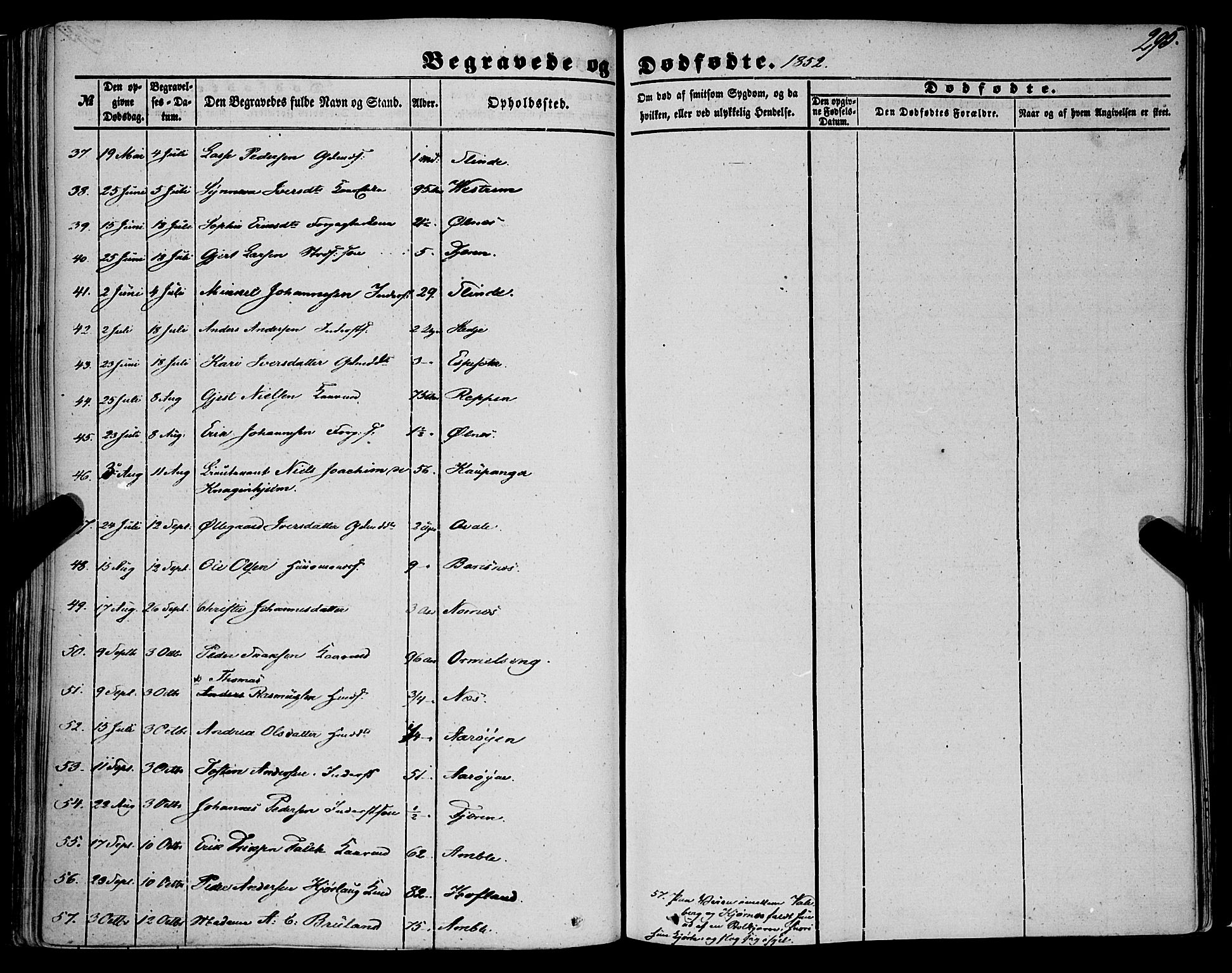 Sogndal sokneprestembete, AV/SAB-A-81301/H/Haa/Haaa/L0012II: Ministerialbok nr. A 12II, 1847-1877, s. 295