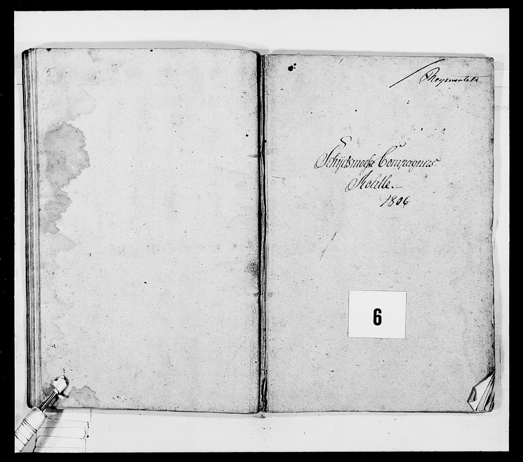 Generalitets- og kommissariatskollegiet, Det kongelige norske kommissariatskollegium, AV/RA-EA-5420/E/Eh/L0032a: Nordafjelske gevorbne infanteriregiment, 1806, s. 254