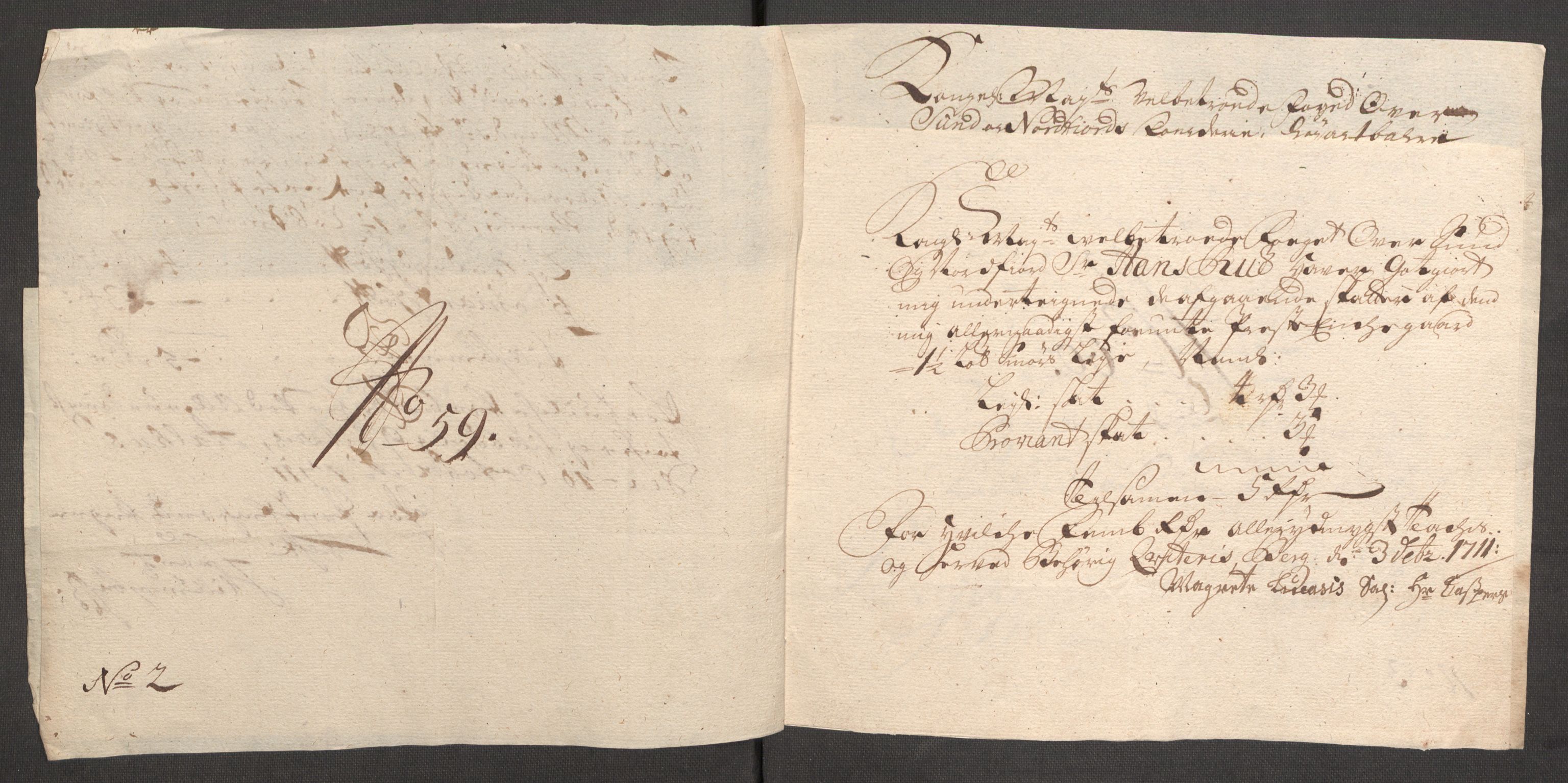 Rentekammeret inntil 1814, Reviderte regnskaper, Fogderegnskap, RA/EA-4092/R53/L3433: Fogderegnskap Sunn- og Nordfjord, 1710-1711, s. 491