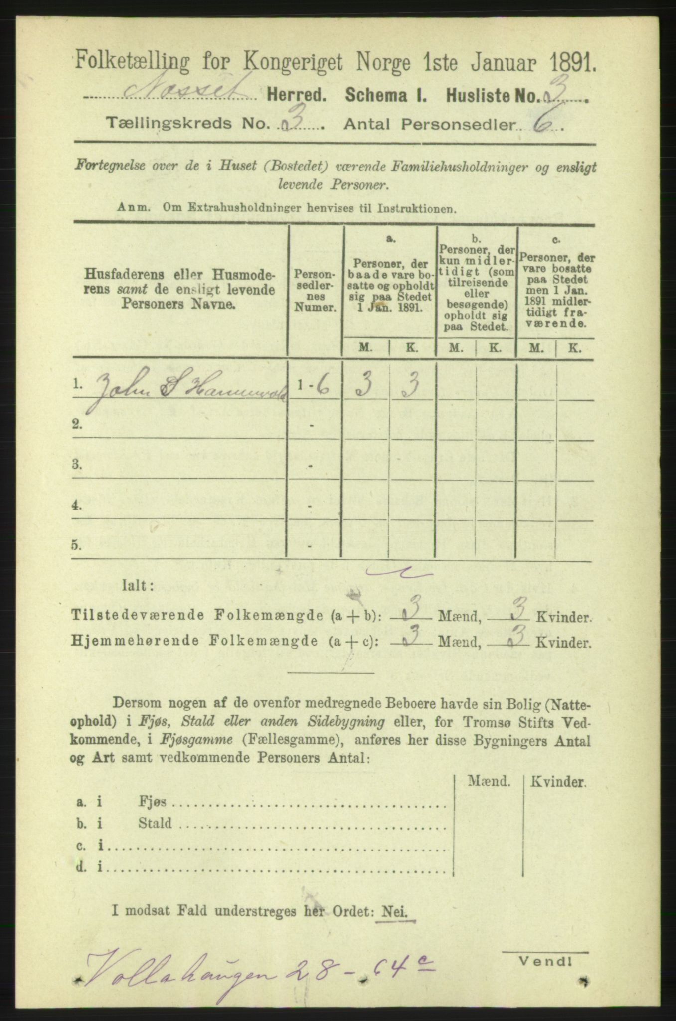 RA, Folketelling 1891 for 1543 Nesset herred, 1891, s. 1039