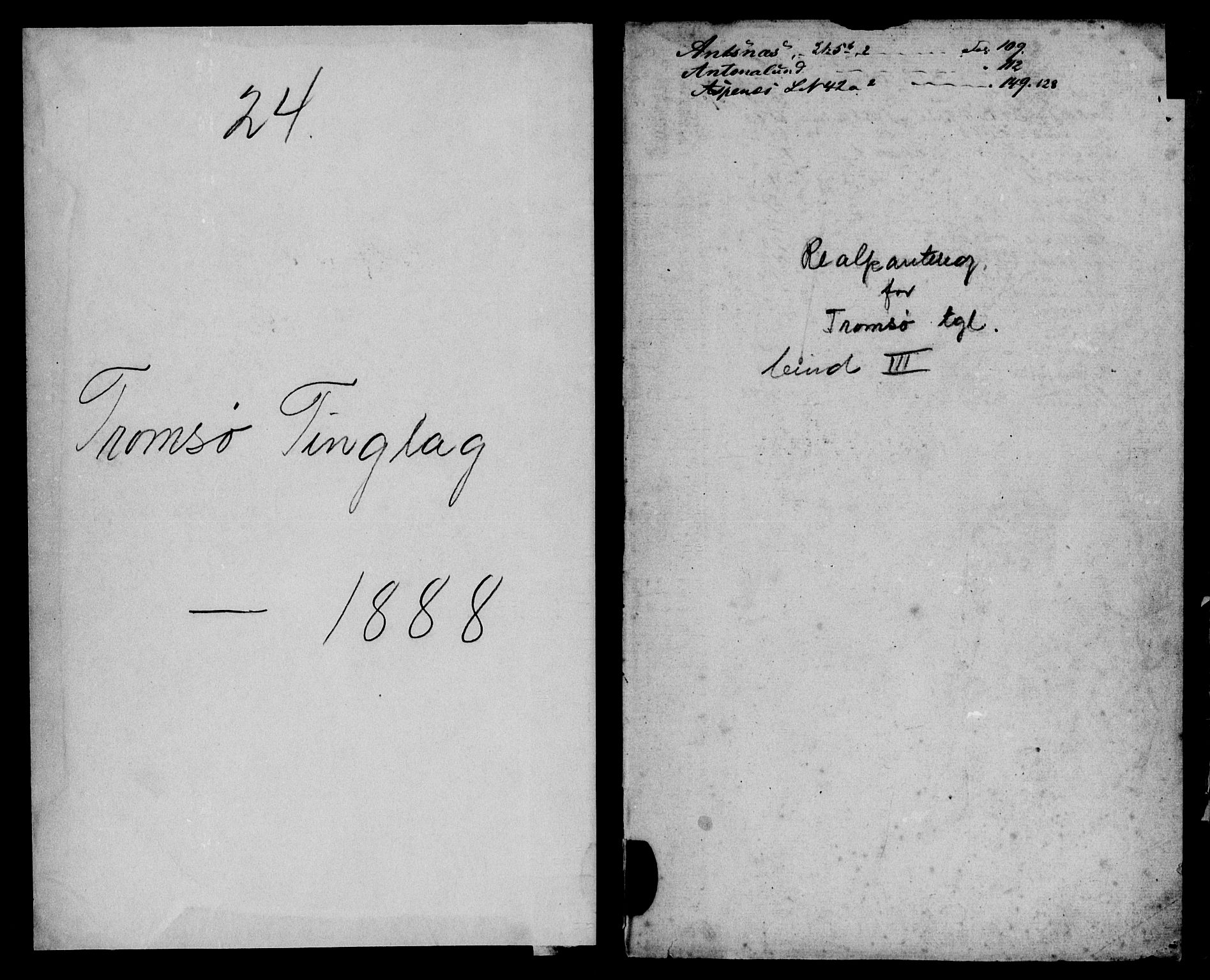 Tromsø sorenskriveri 1855-, SATØ/S-0050/G/Gc/L0003pantreg: Panteregister nr. 3, s. 1