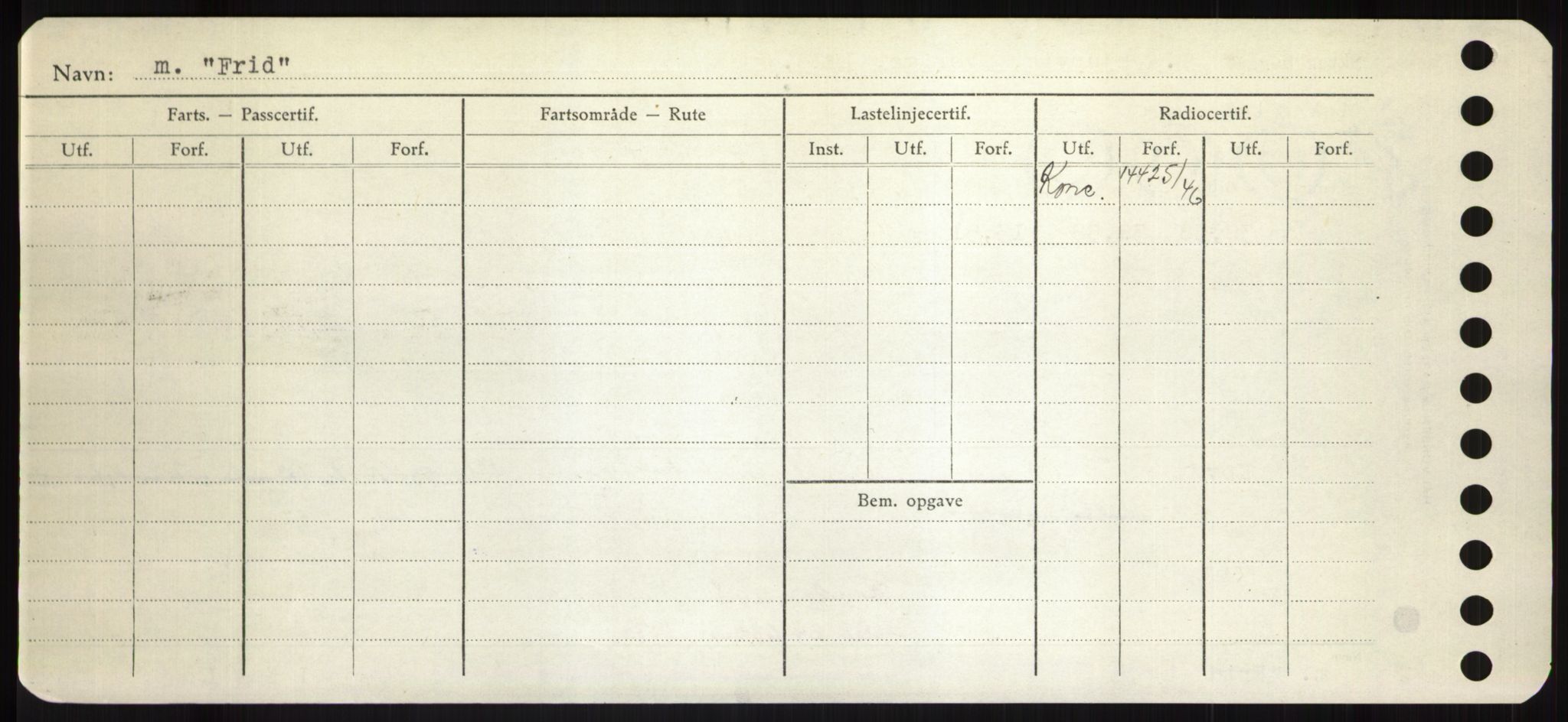 Sjøfartsdirektoratet med forløpere, Skipsmålingen, RA/S-1627/H/Hd/L0011: Fartøy, Fla-Får, s. 418