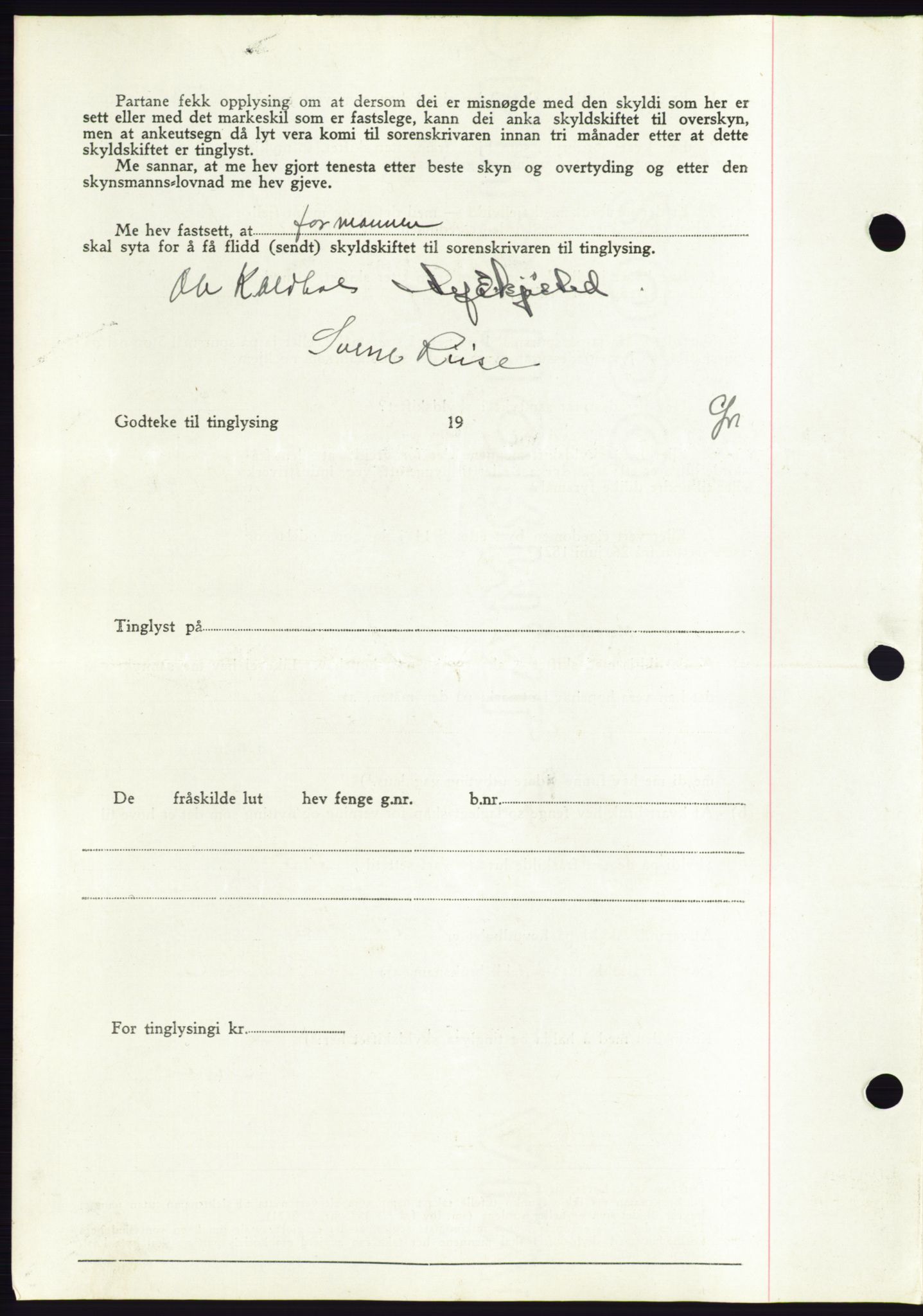 Søre Sunnmøre sorenskriveri, AV/SAT-A-4122/1/2/2C/L0077: Pantebok nr. 3A, 1945-1946, Dagboknr: 9/1946