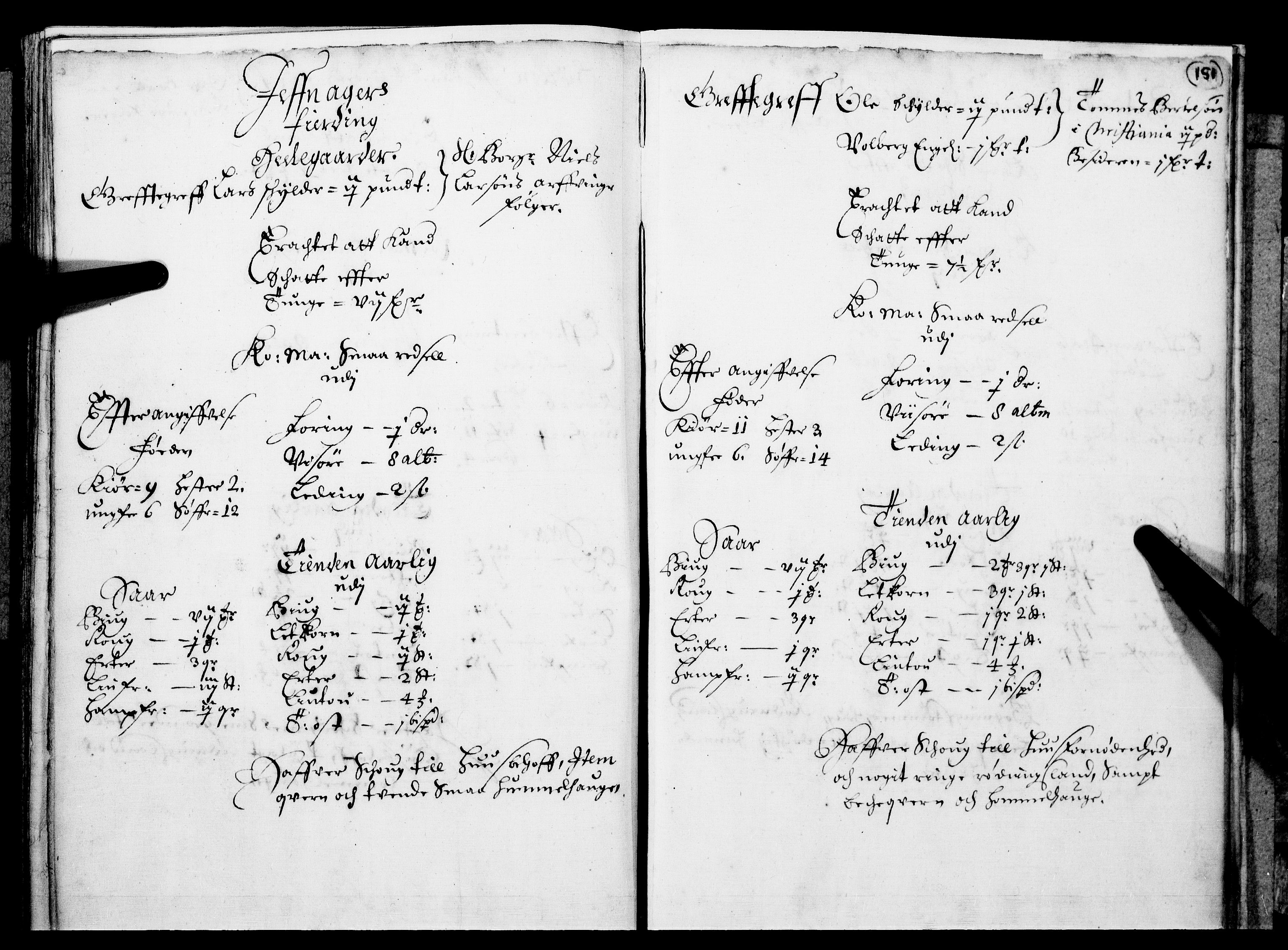 Rentekammeret inntil 1814, Realistisk ordnet avdeling, RA/EA-4070/N/Nb/Nba/L0016: Hadeland og Valdres fogderi, 1. del, 1667, s. 150b-151a